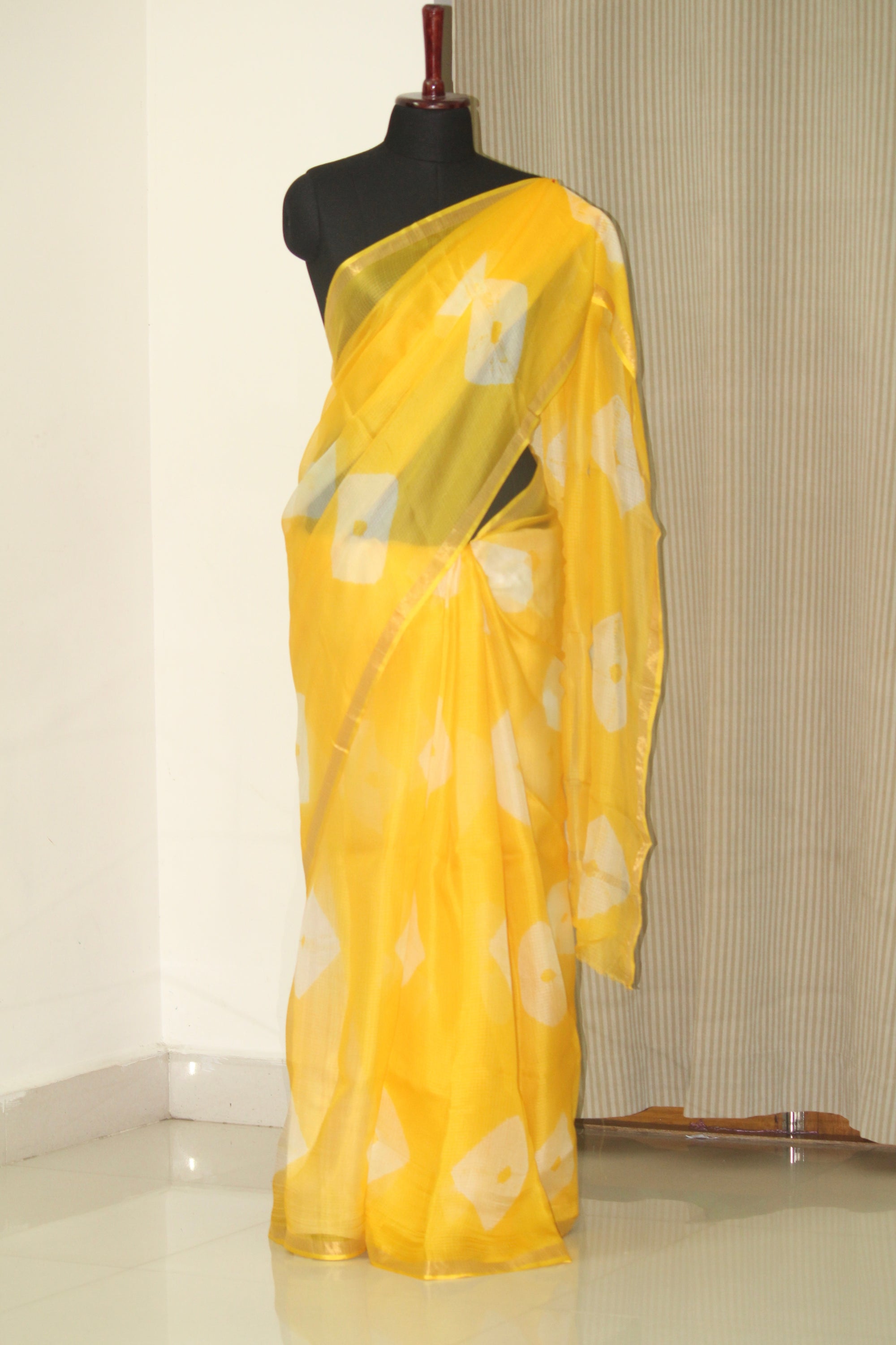 Tie and dye Bandhani pure kota silk saree