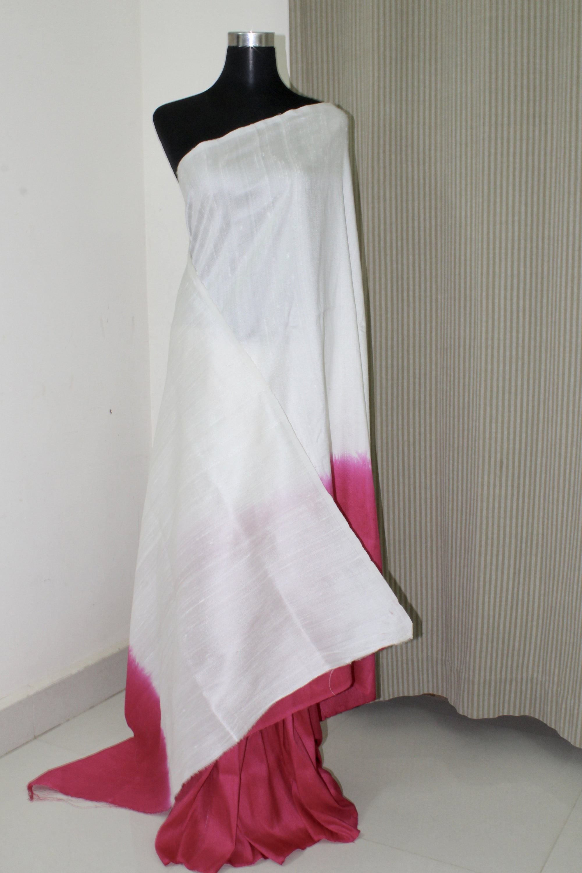 Dupion pure raw silk saree