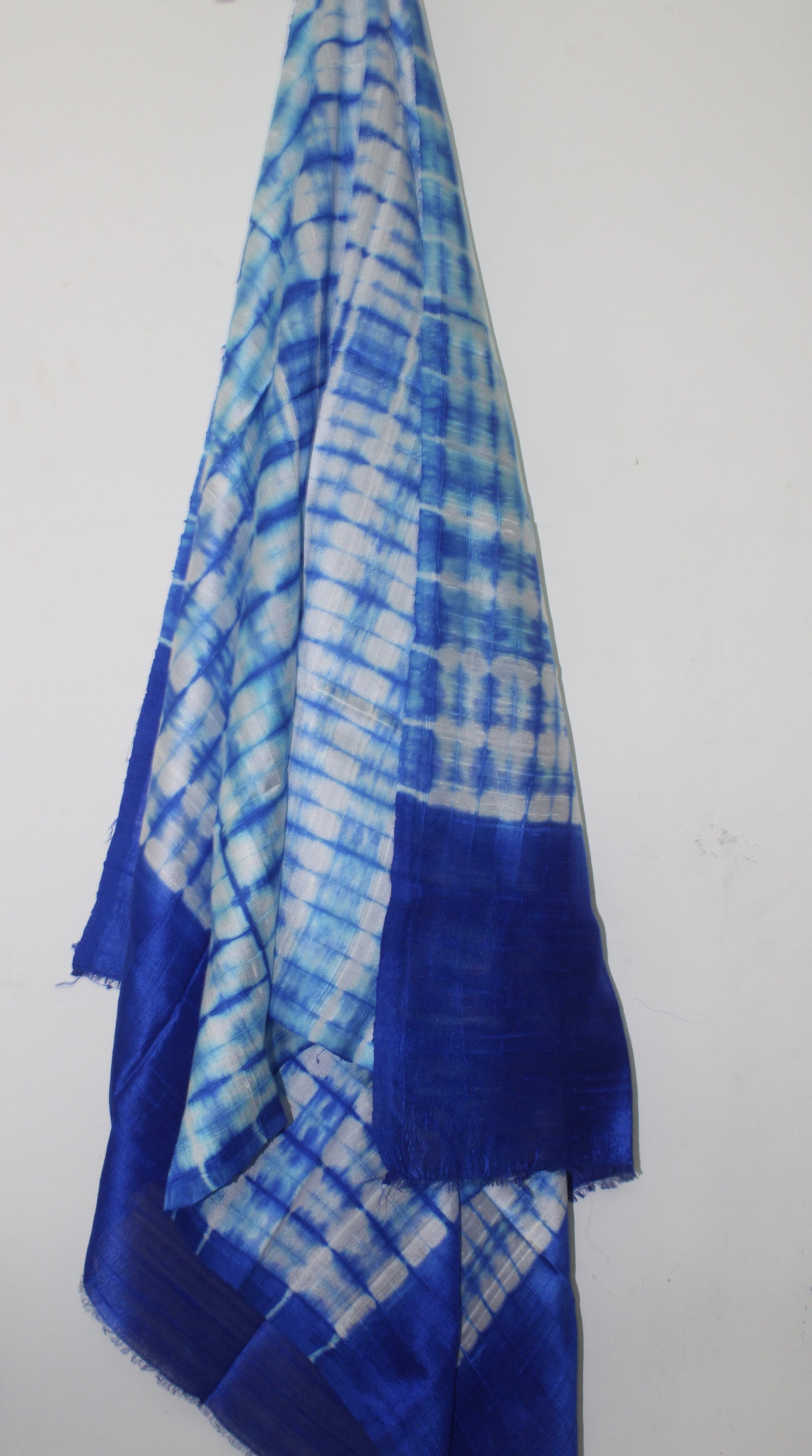 Shibori dupion pure raw silk dupatta
