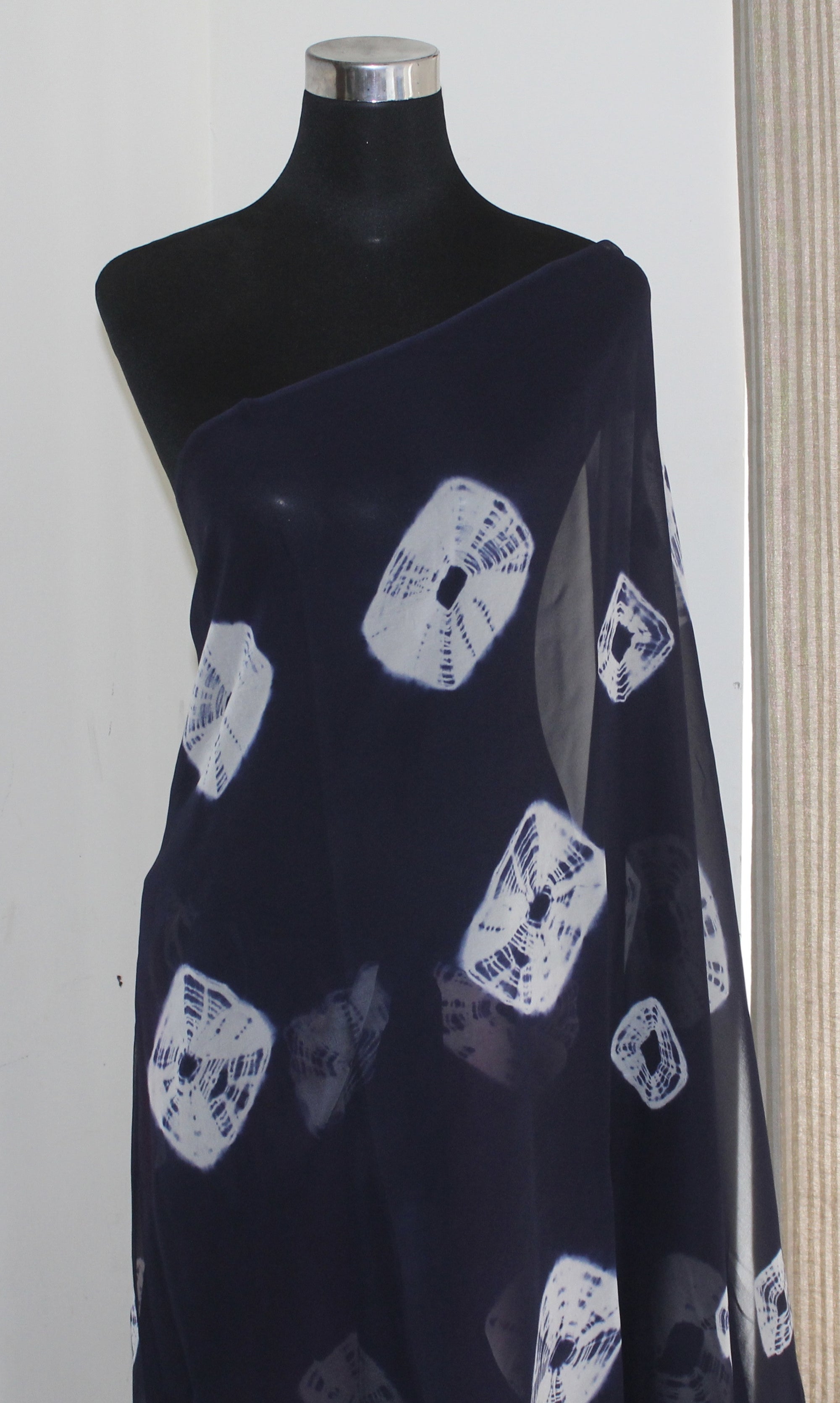 Tie and dye georgette saree