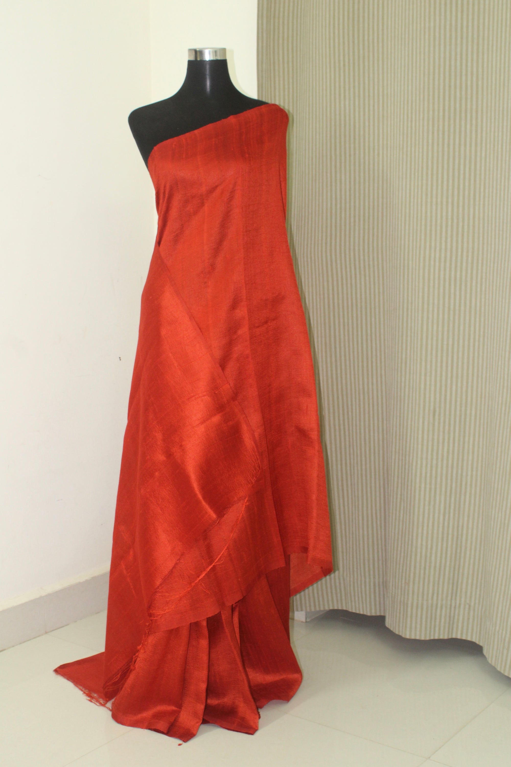 Dupion pure raw silk saree