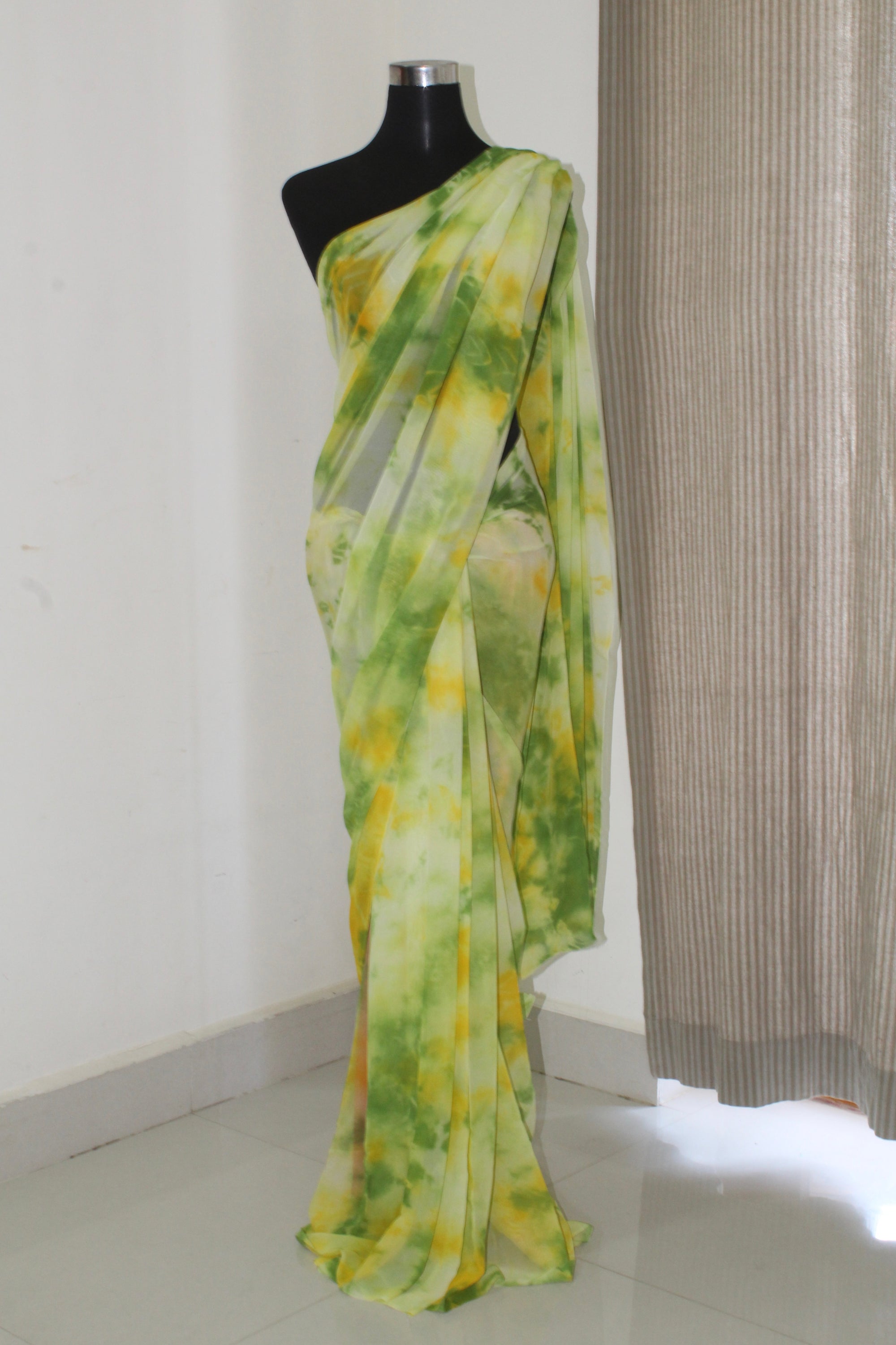 Shibori Georgette saree