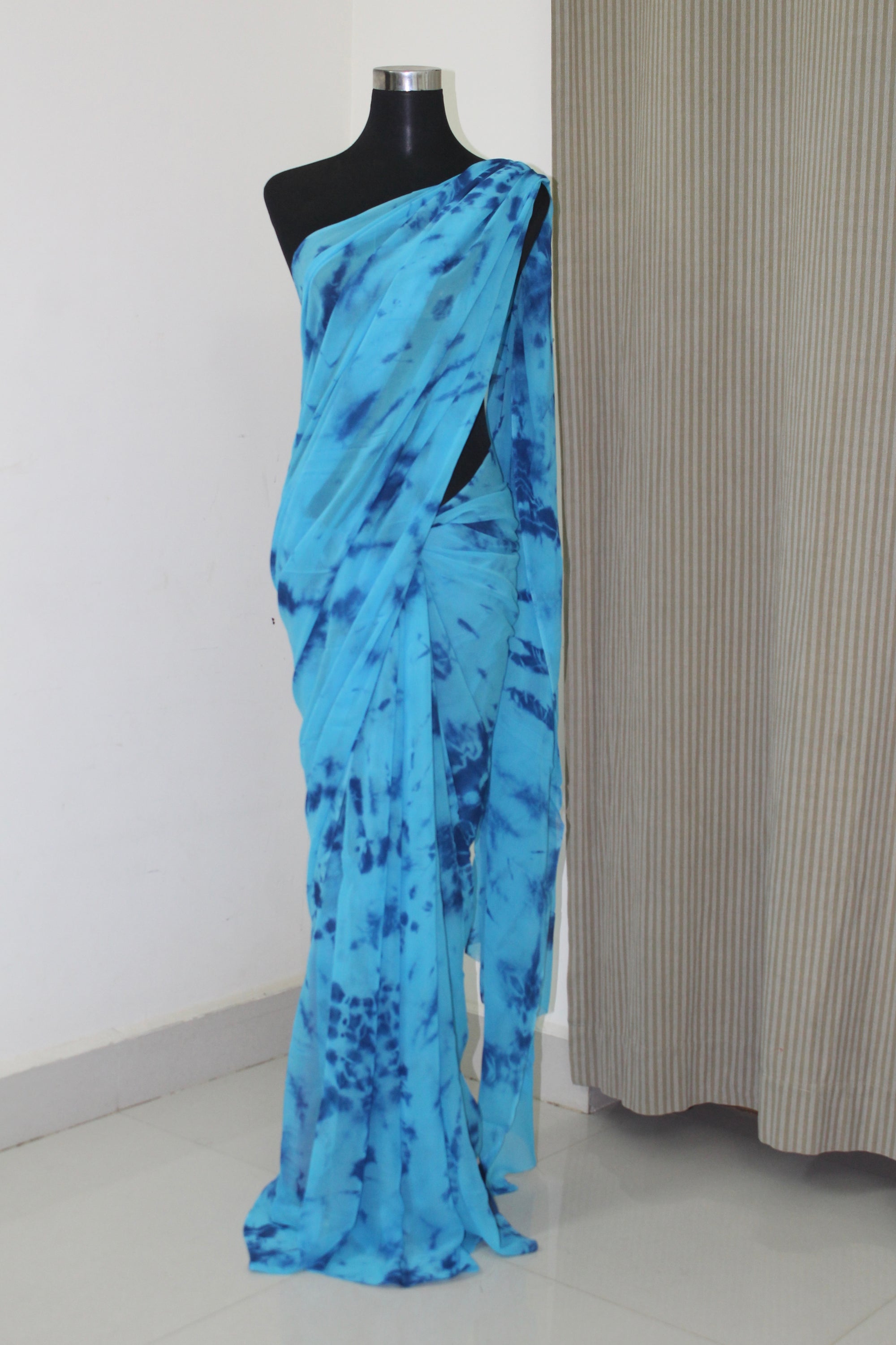 Shibori Georgette saree