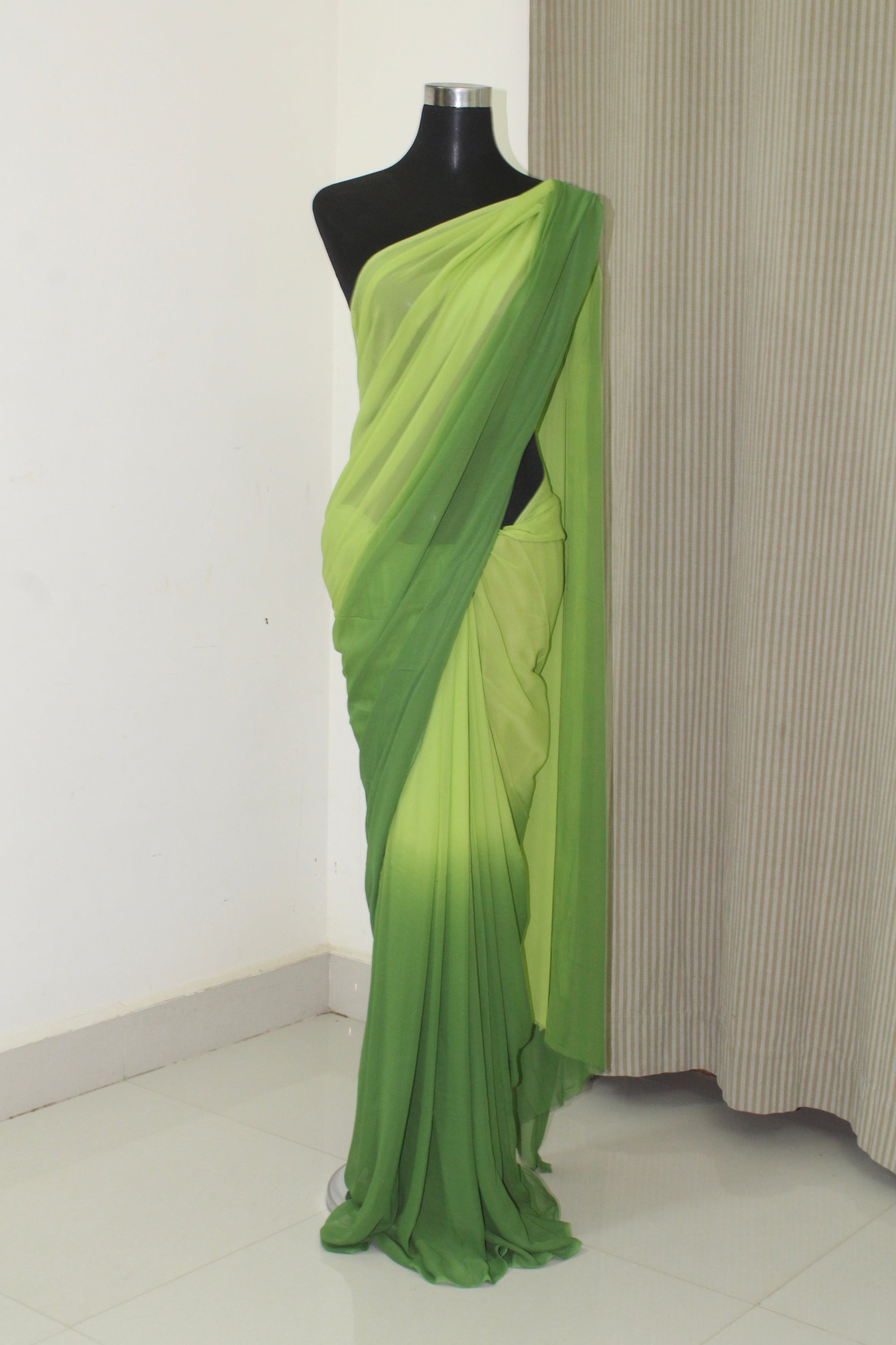 Shaded georgette saree
