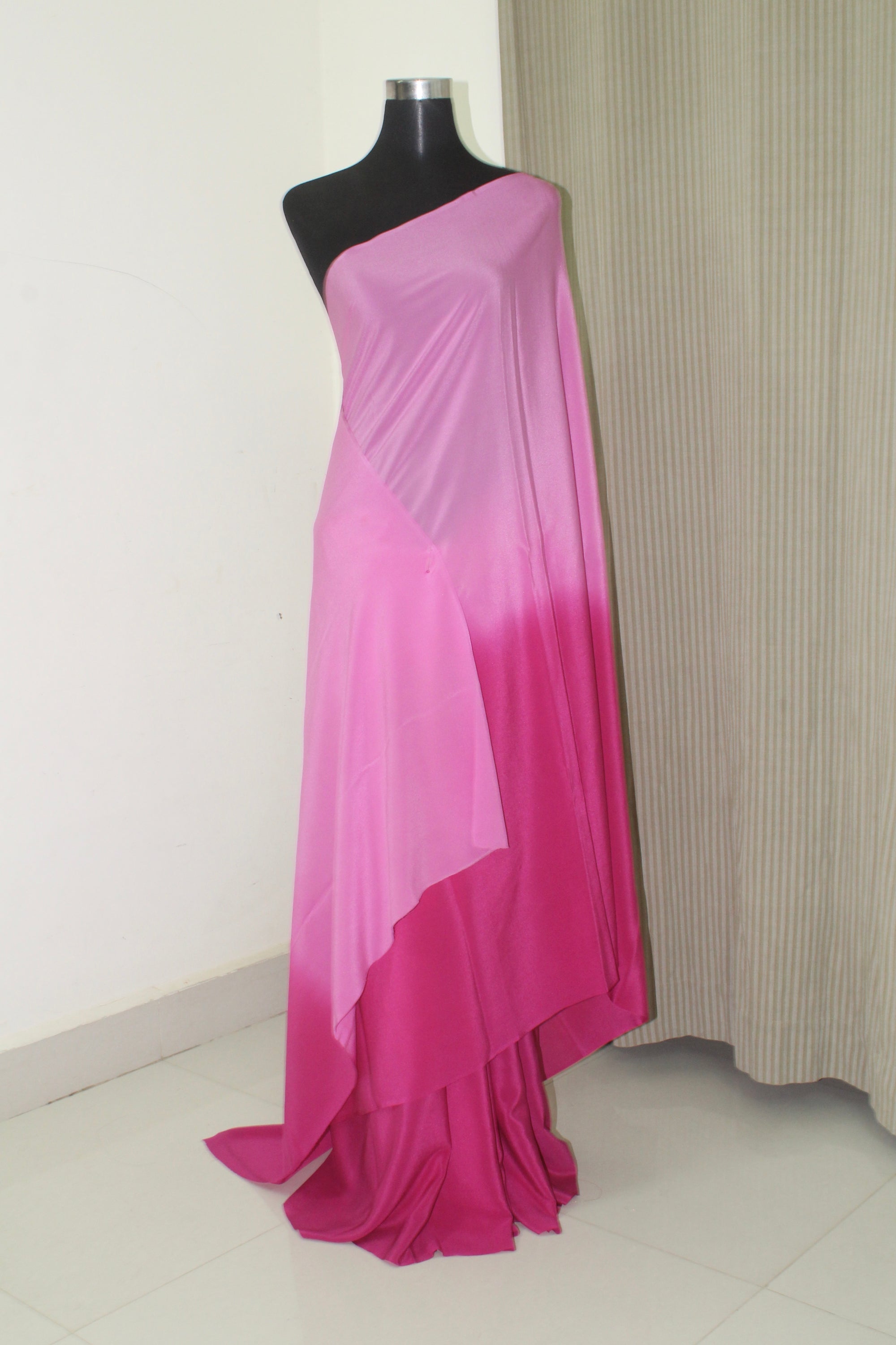 Pure silk crepe saree