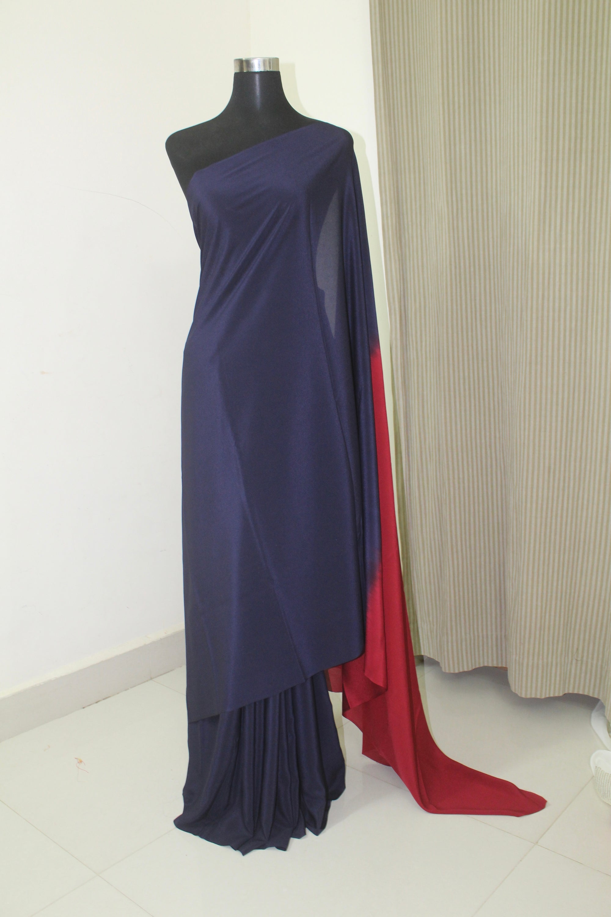Pure silk crepe saree