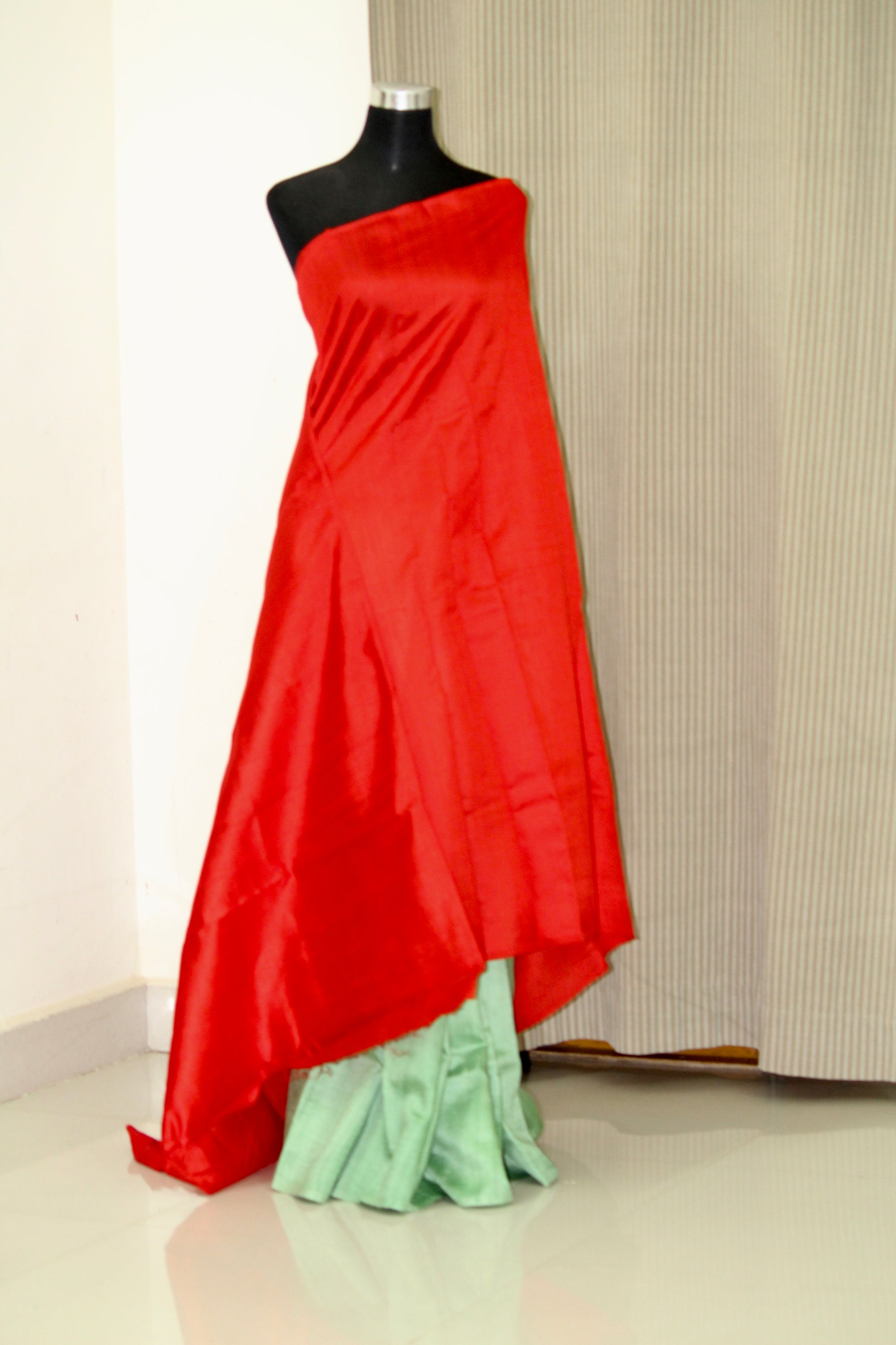 Pure dupion raw silk saree