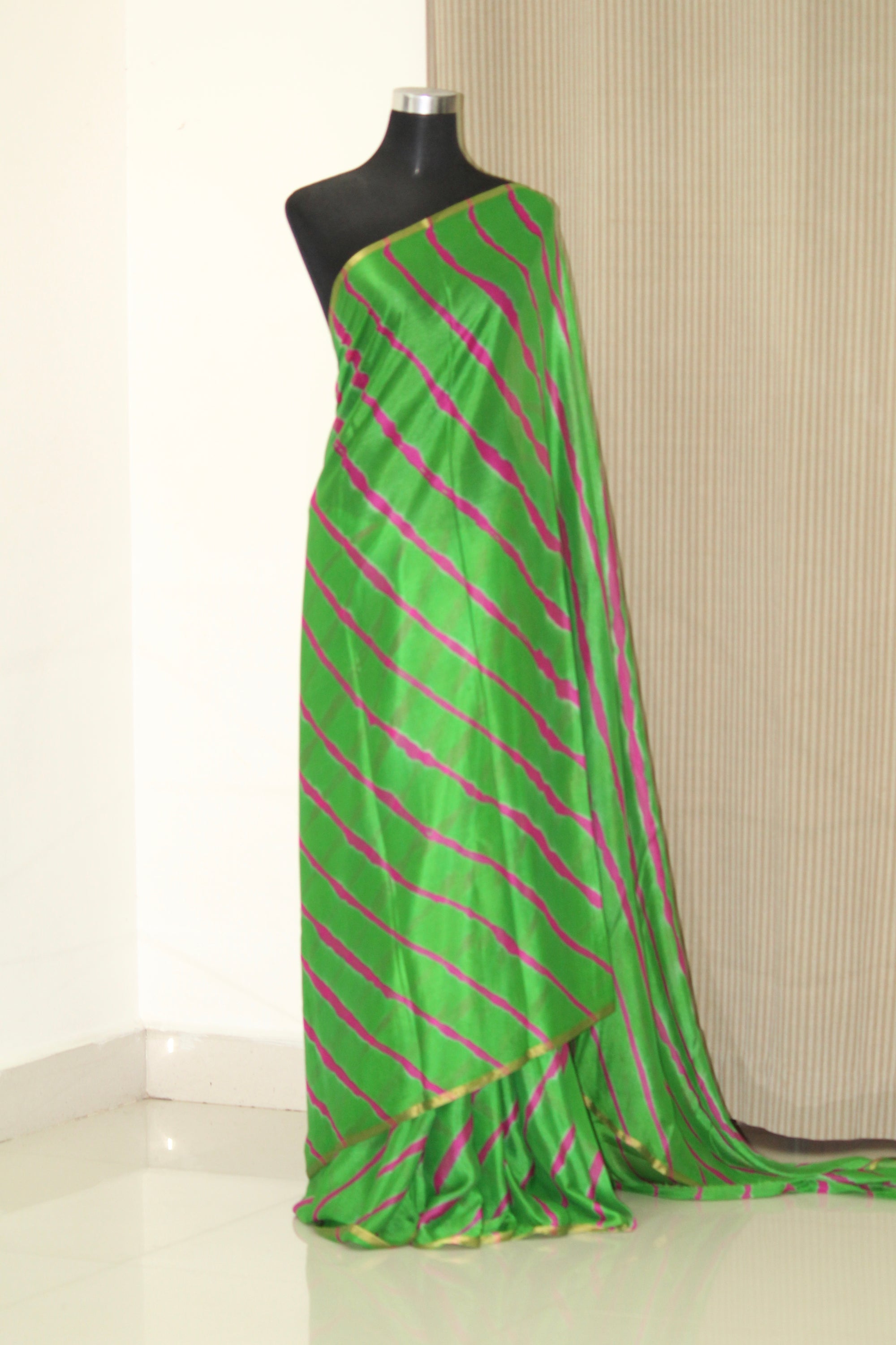 PURE CHIFFON LEHERIYA SAREE