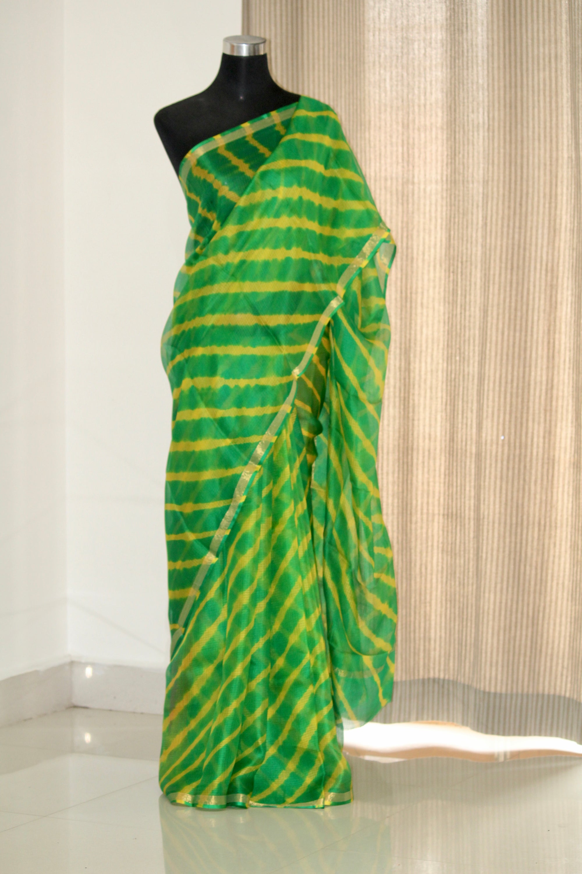 Pure kota silk leheriya saree