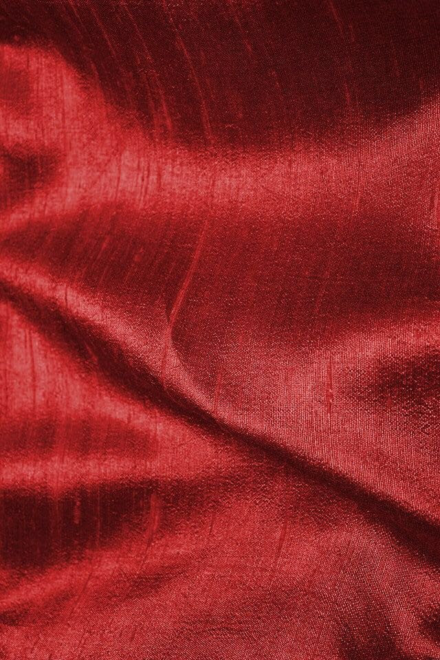 RED RAW SILK FABRIC