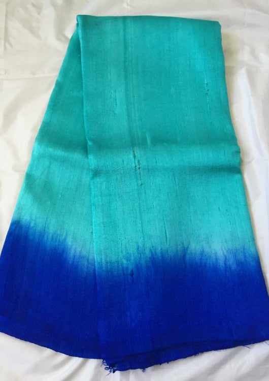 PURE RAW SILK DOUBLE SHADED SAREE