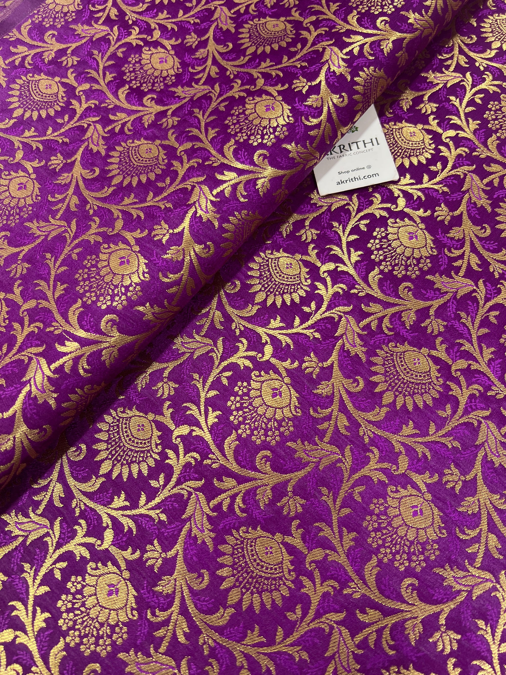 Pure Banarasi brocade fabric