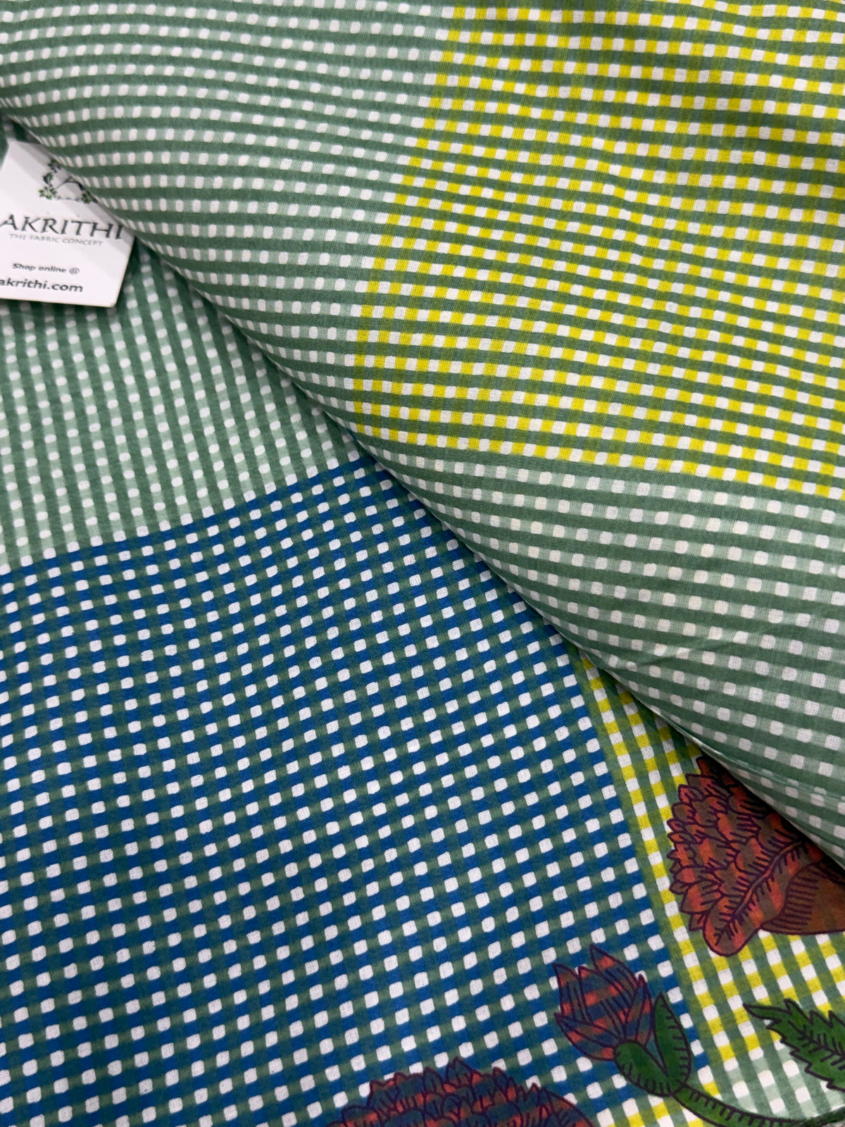 Printed pure cotton fabric