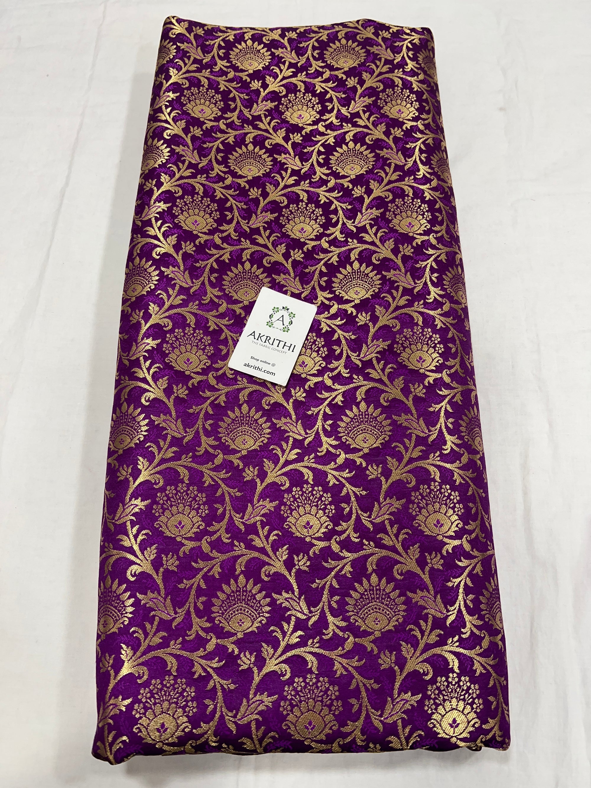 Pure Banarasi brocade fabric