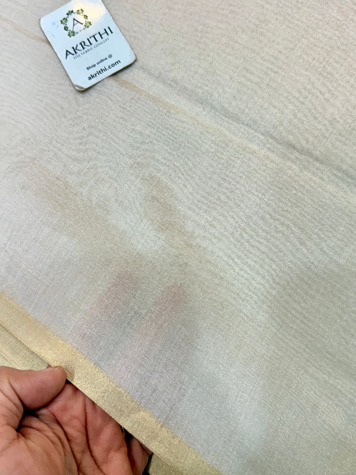 Dyeable banarasi Pure silk chanderi tissue fabric