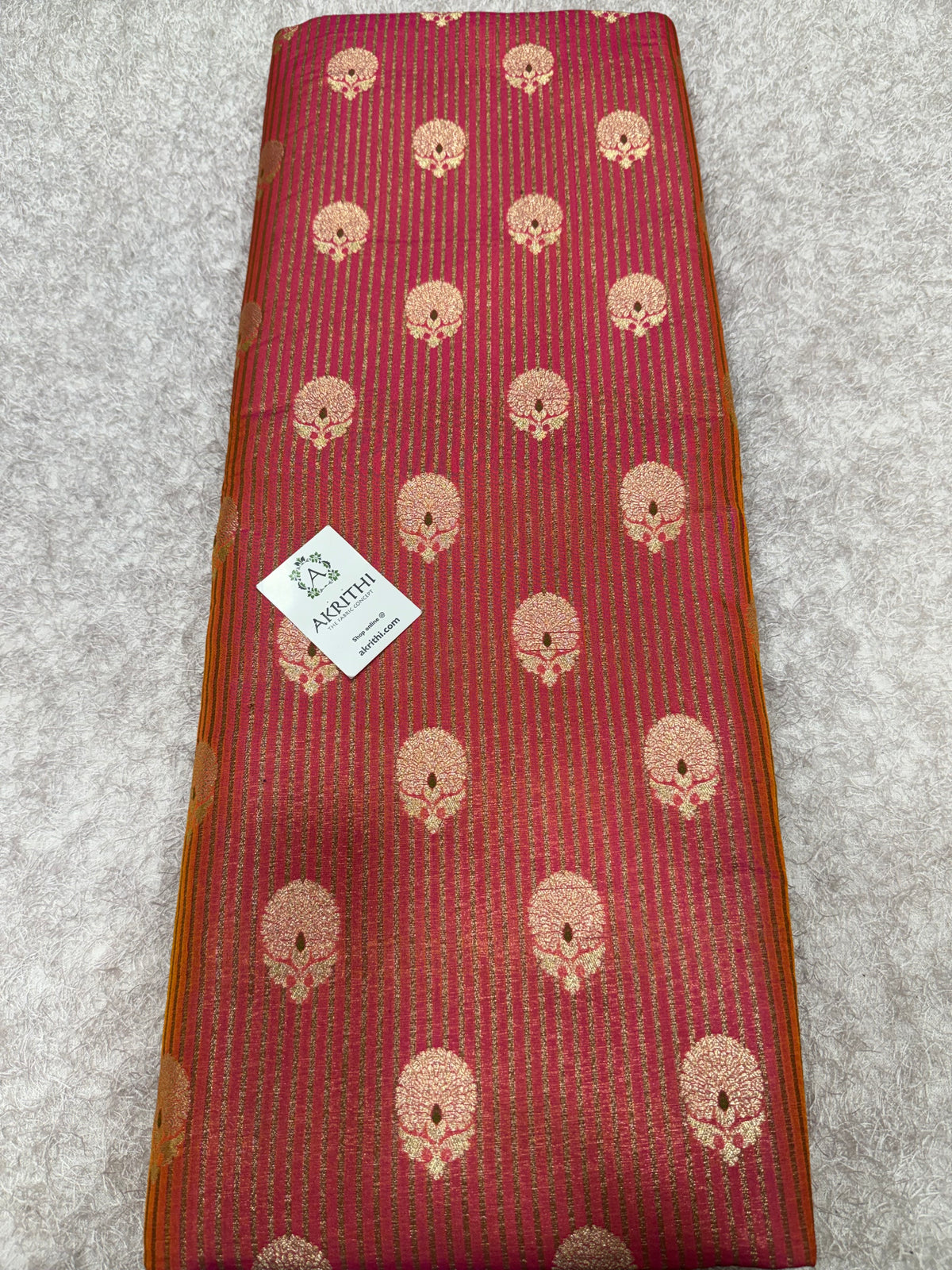 Pure Banarasi Brocade with Meena Butti Antique Zari Fabric