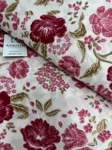 Printed pure cotton fabric