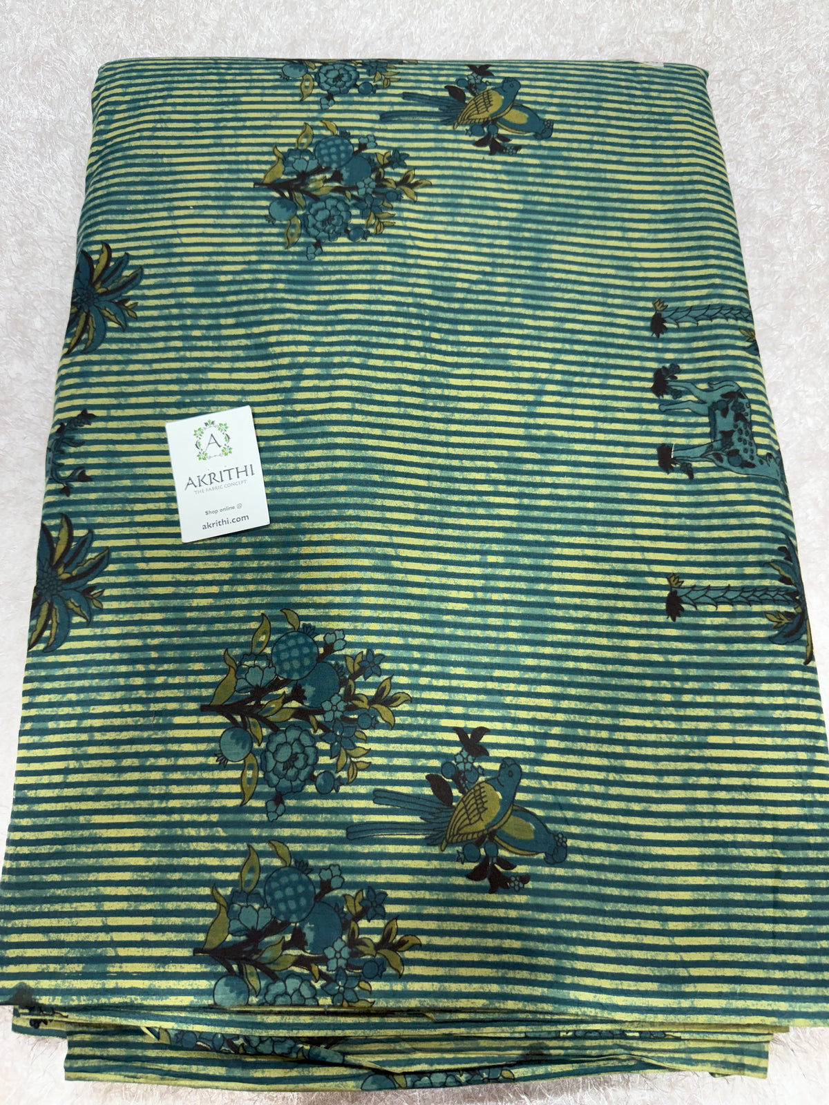 Printed pure cotton fabric