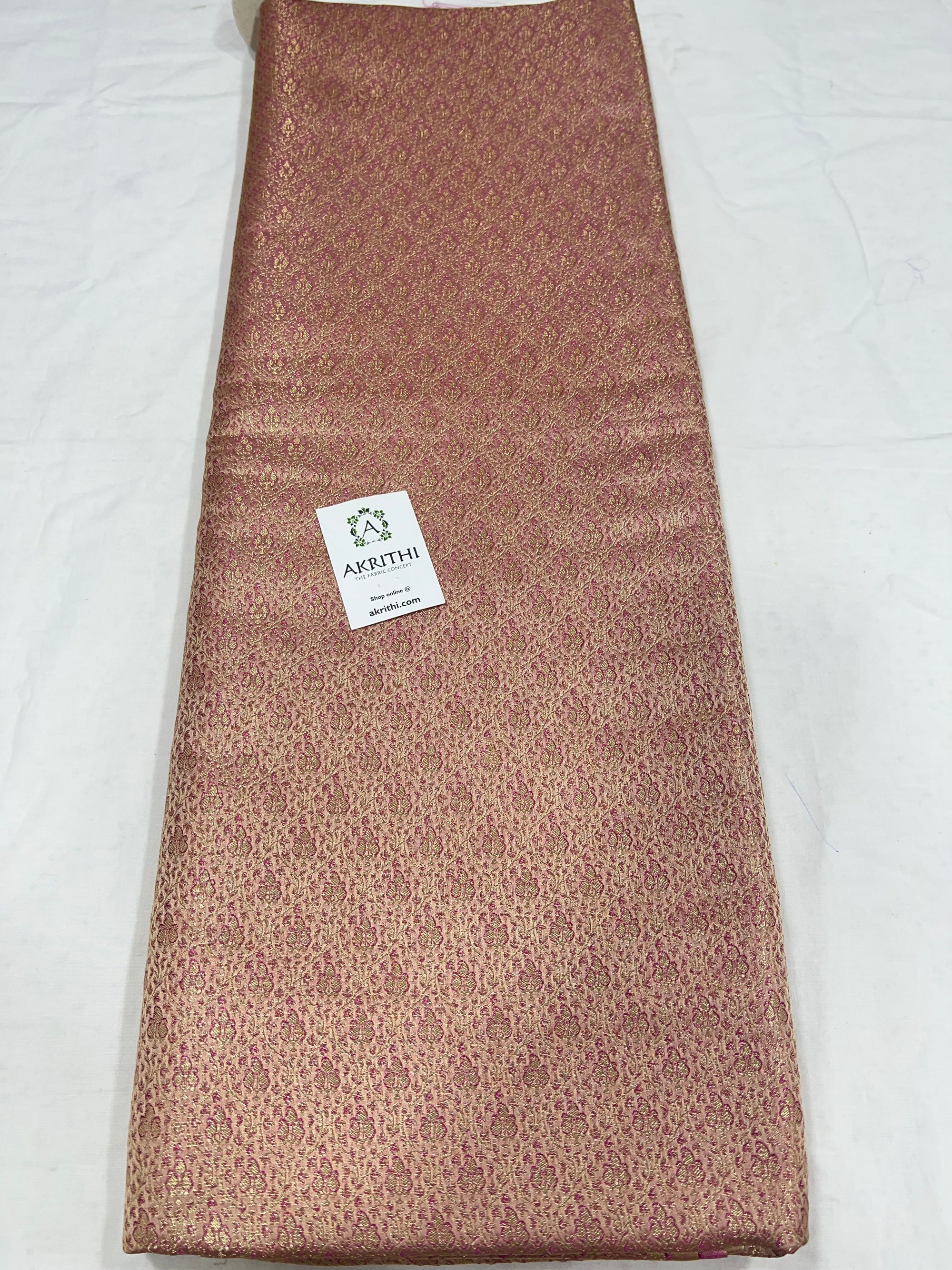 Pure Banarasi brocade fabric 80 cms cut