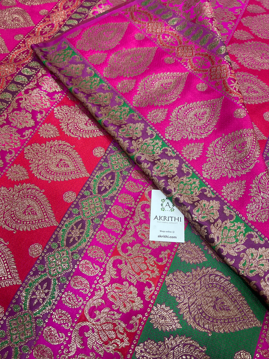 Pure Banarasi brocade fabric