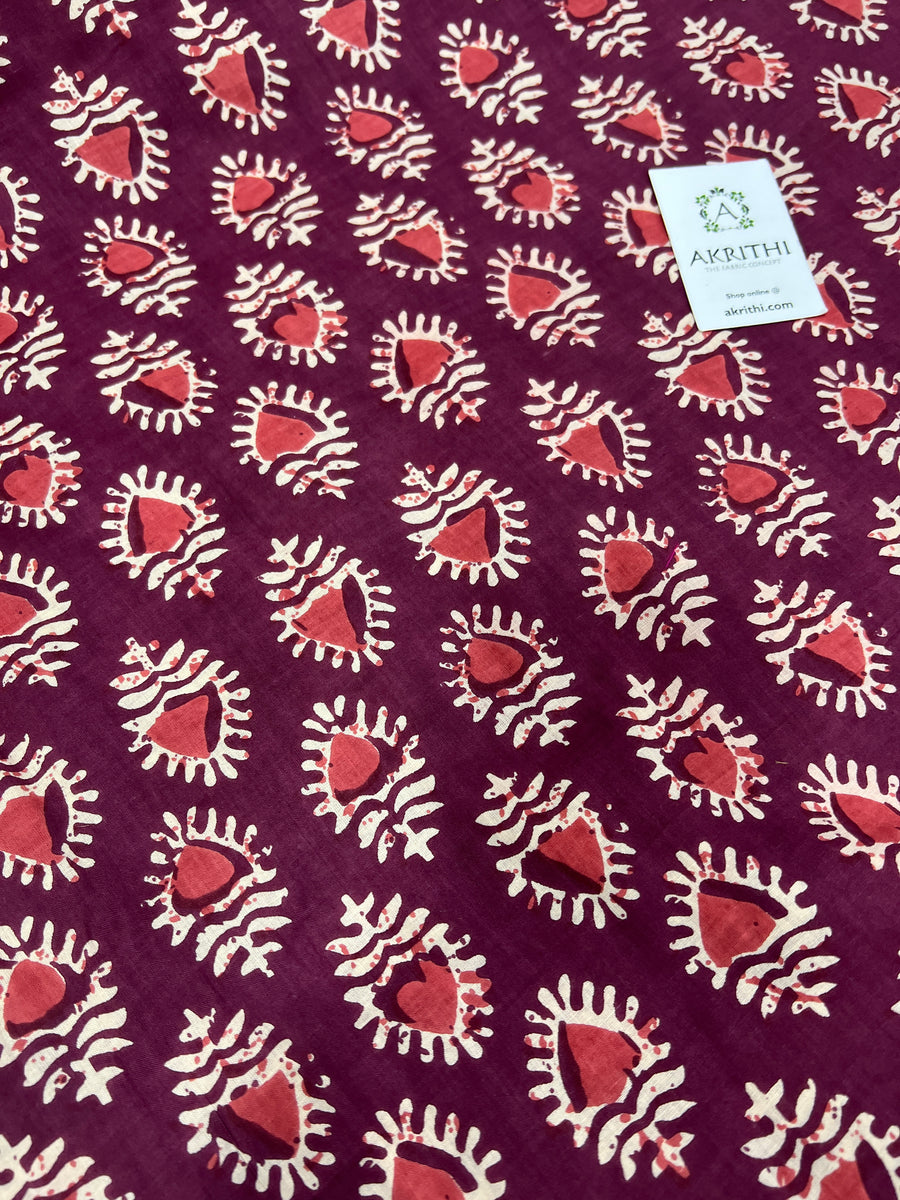 Printed pure cotton fabric