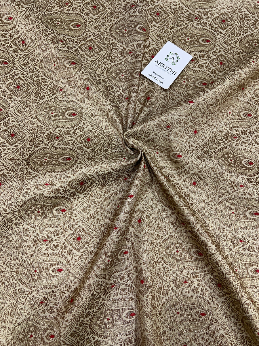 Banarasi brocade fabric antique zari