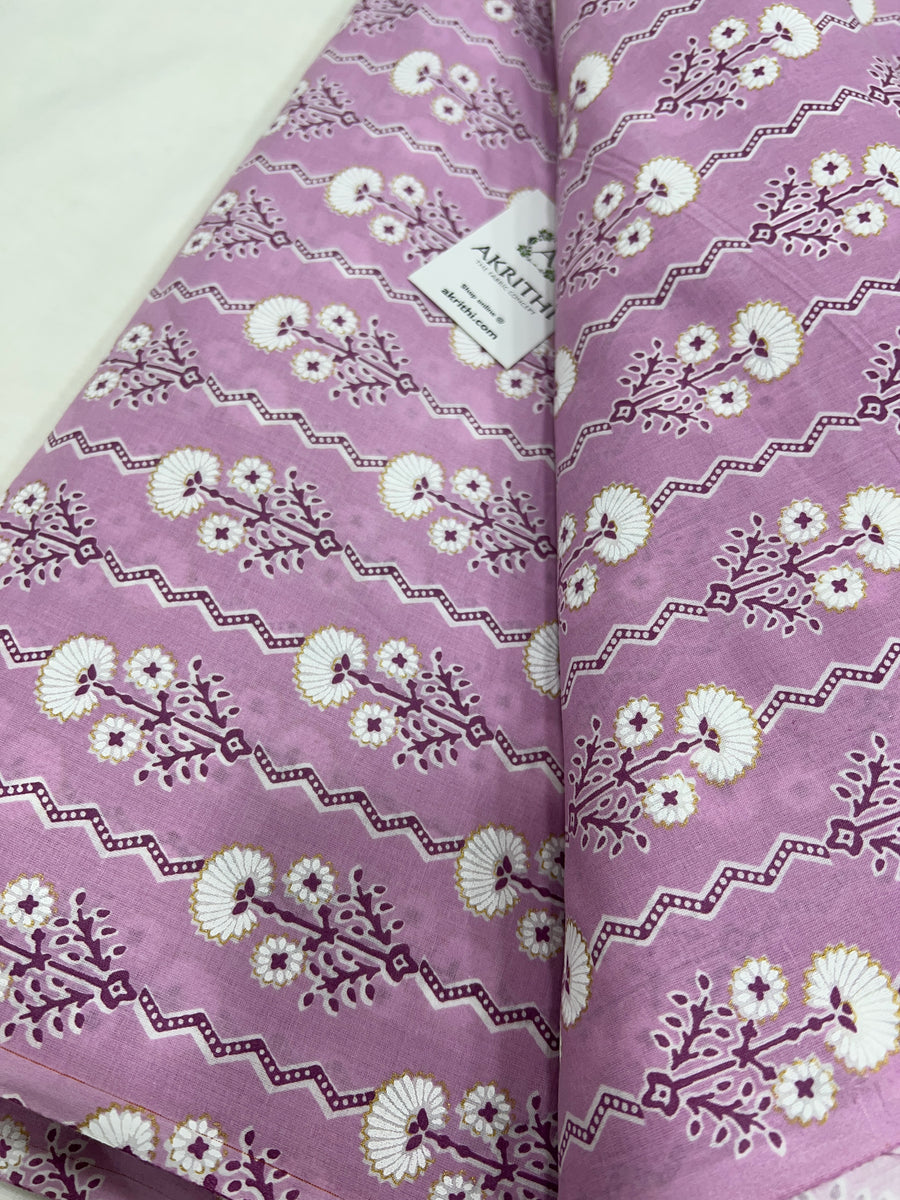 Printed pure cotton fabric