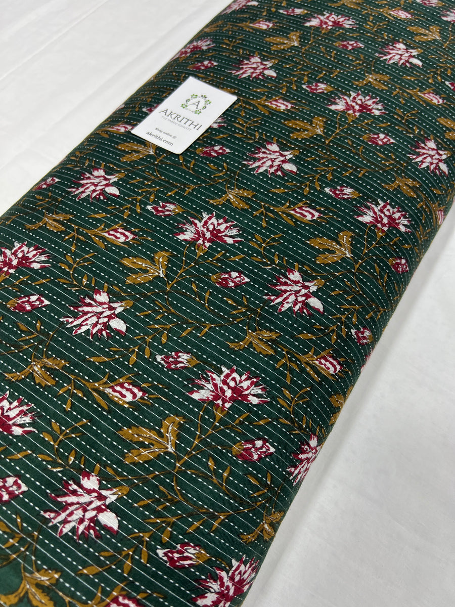 Kantha Printed pure cotton fabric