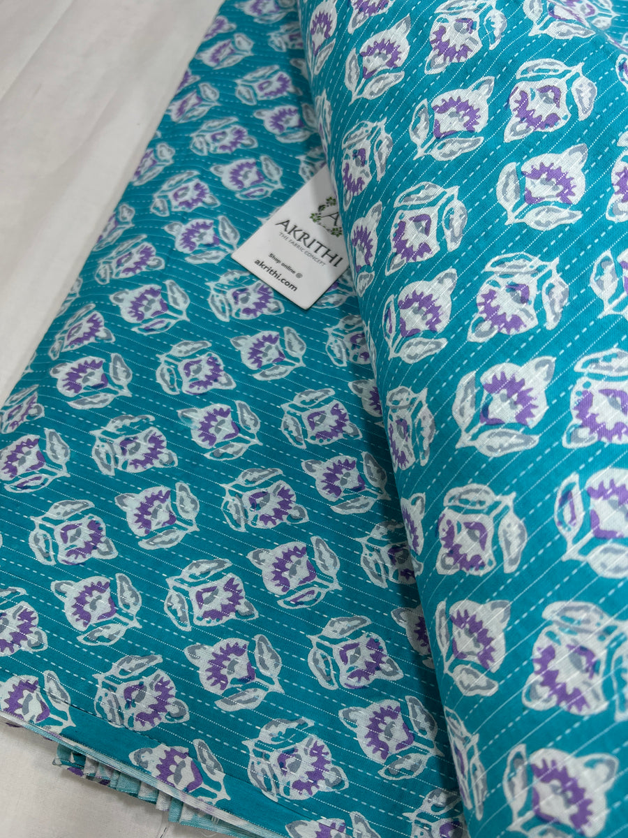 Kantha Printed pure cotton fabric