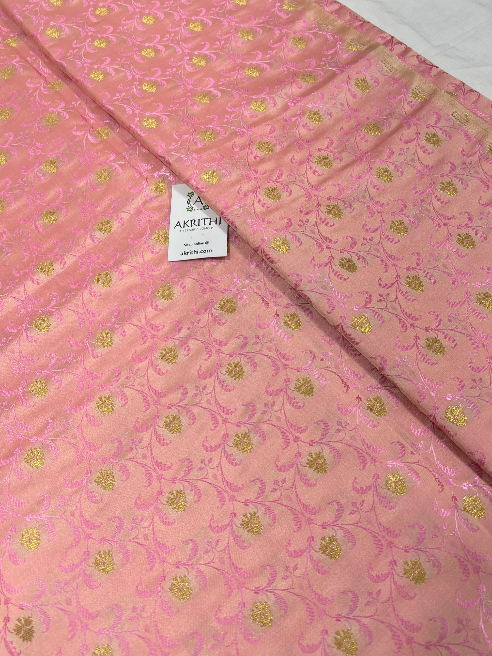 Pure Banarasi brocade fabric