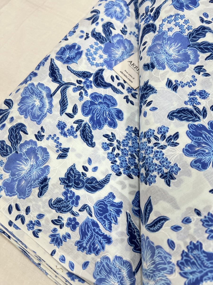 Printed pure cotton fabric