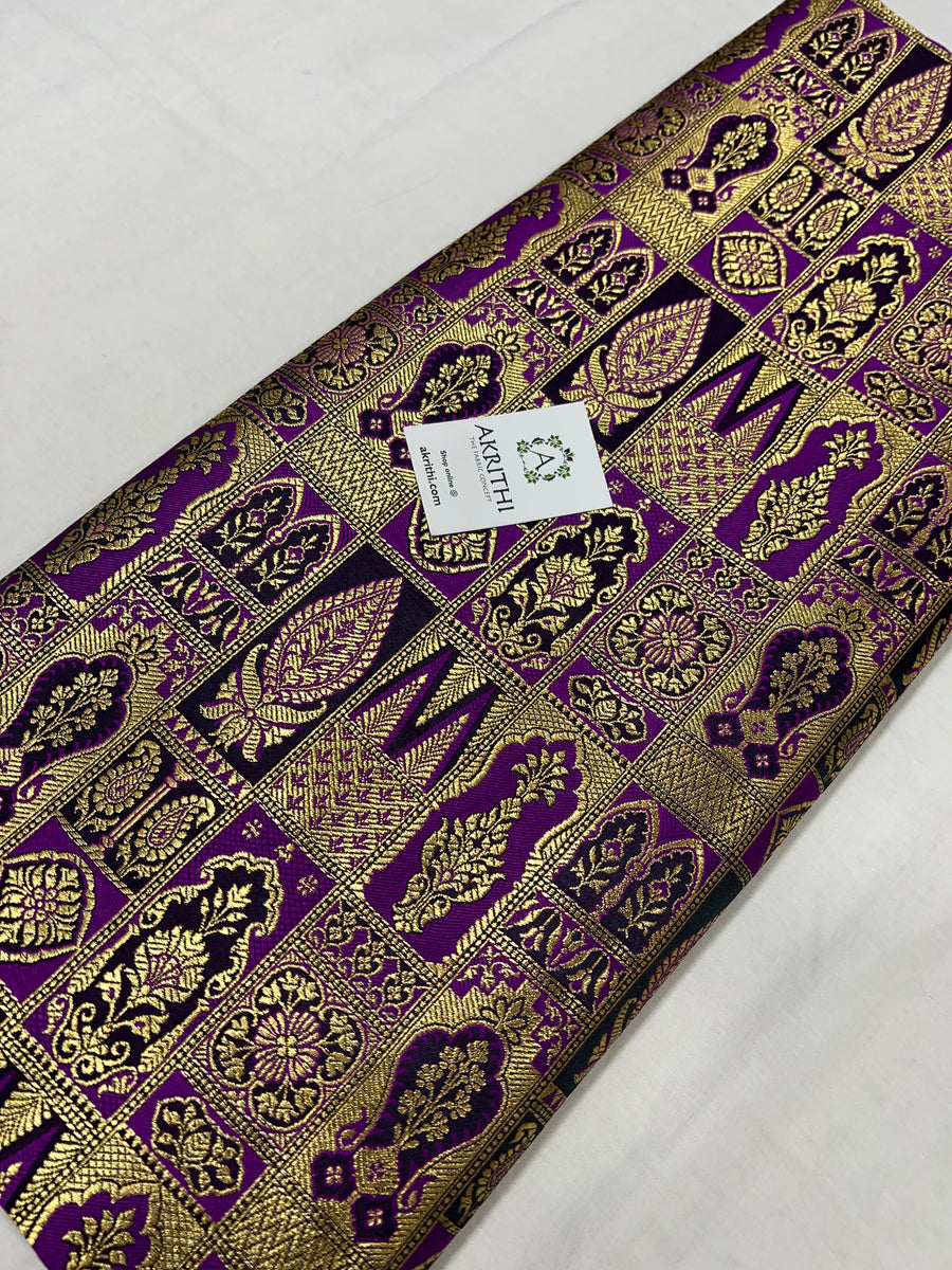 Pure Banarasi brocade fabric