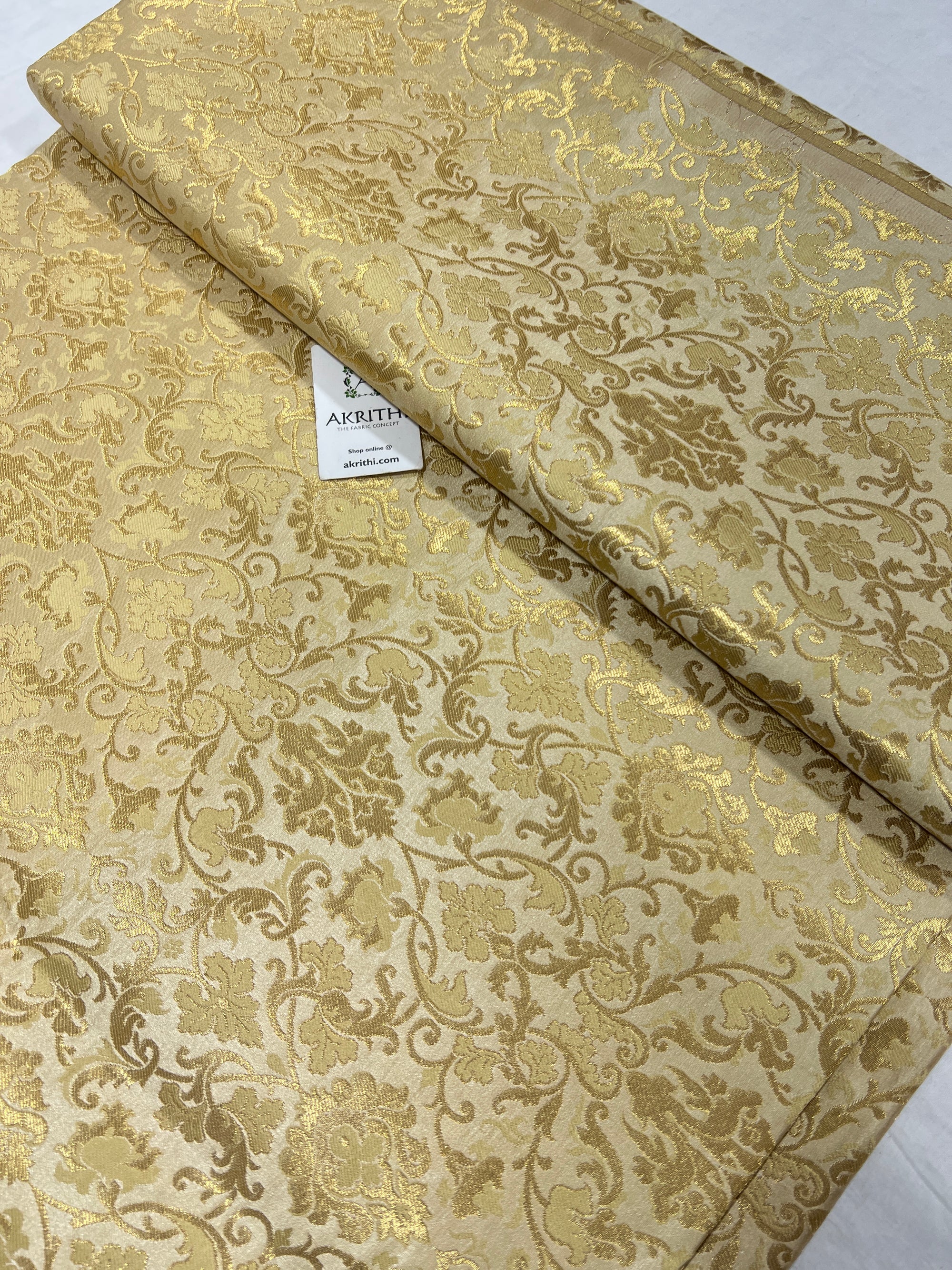 Pure Banarasi brocade fabric