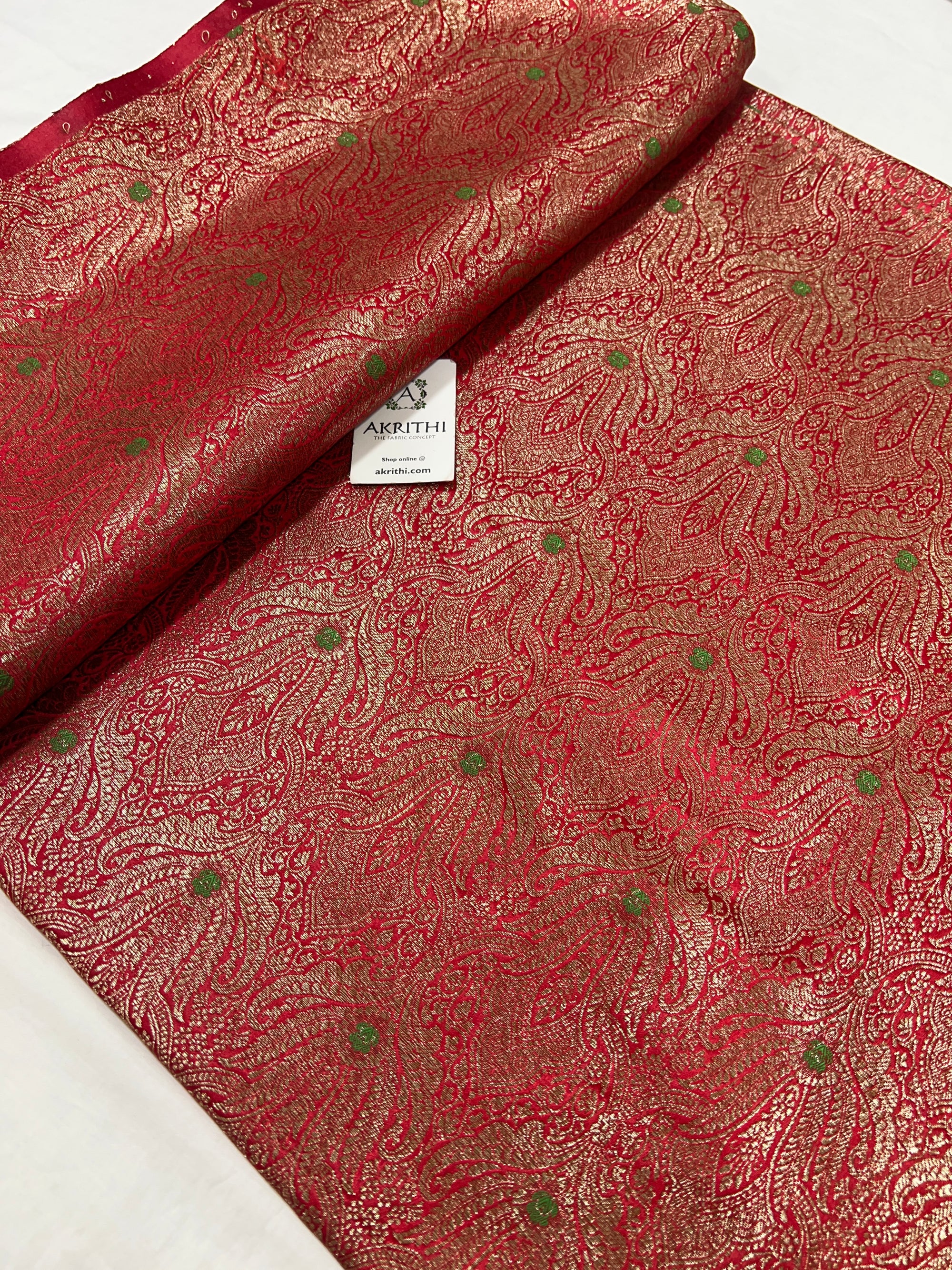 Pure Banarasi brocade fabric