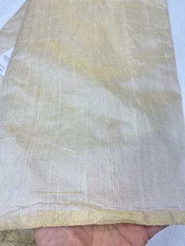 Pure raw silk tissue fabric