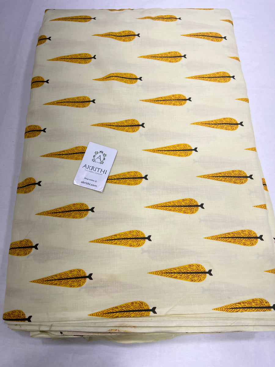 Printed pure cotton fabric