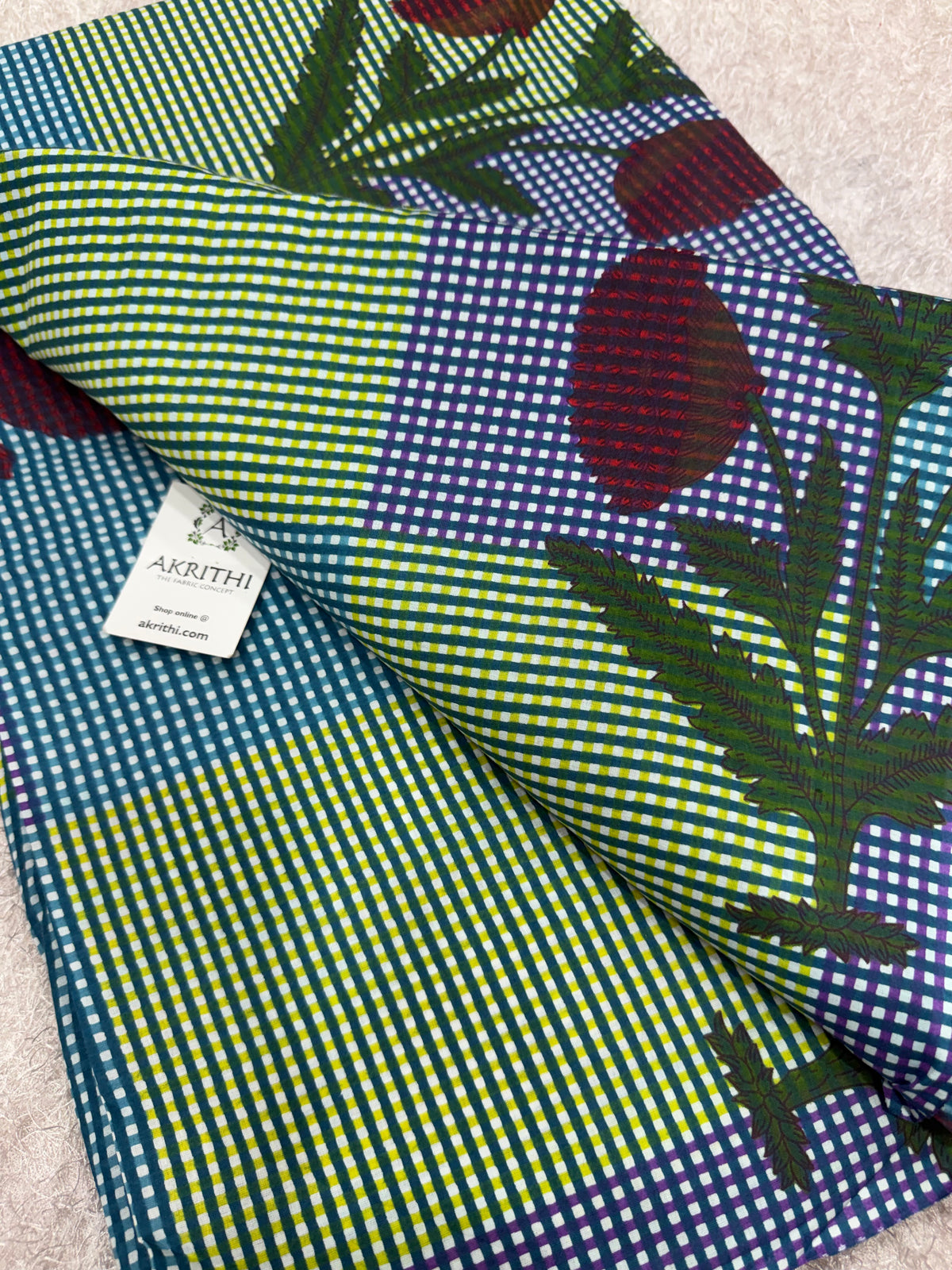 Printed pure cotton fabric
