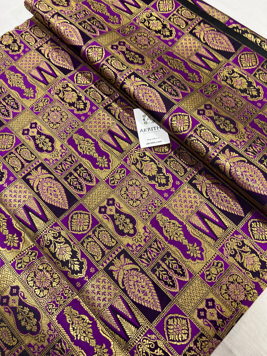 Pure Banarasi brocade fabric