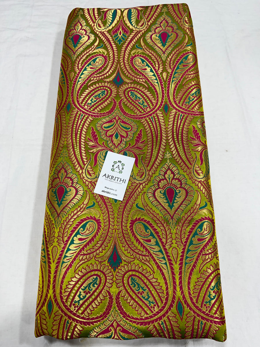 Pure Banarasi brocade fabric