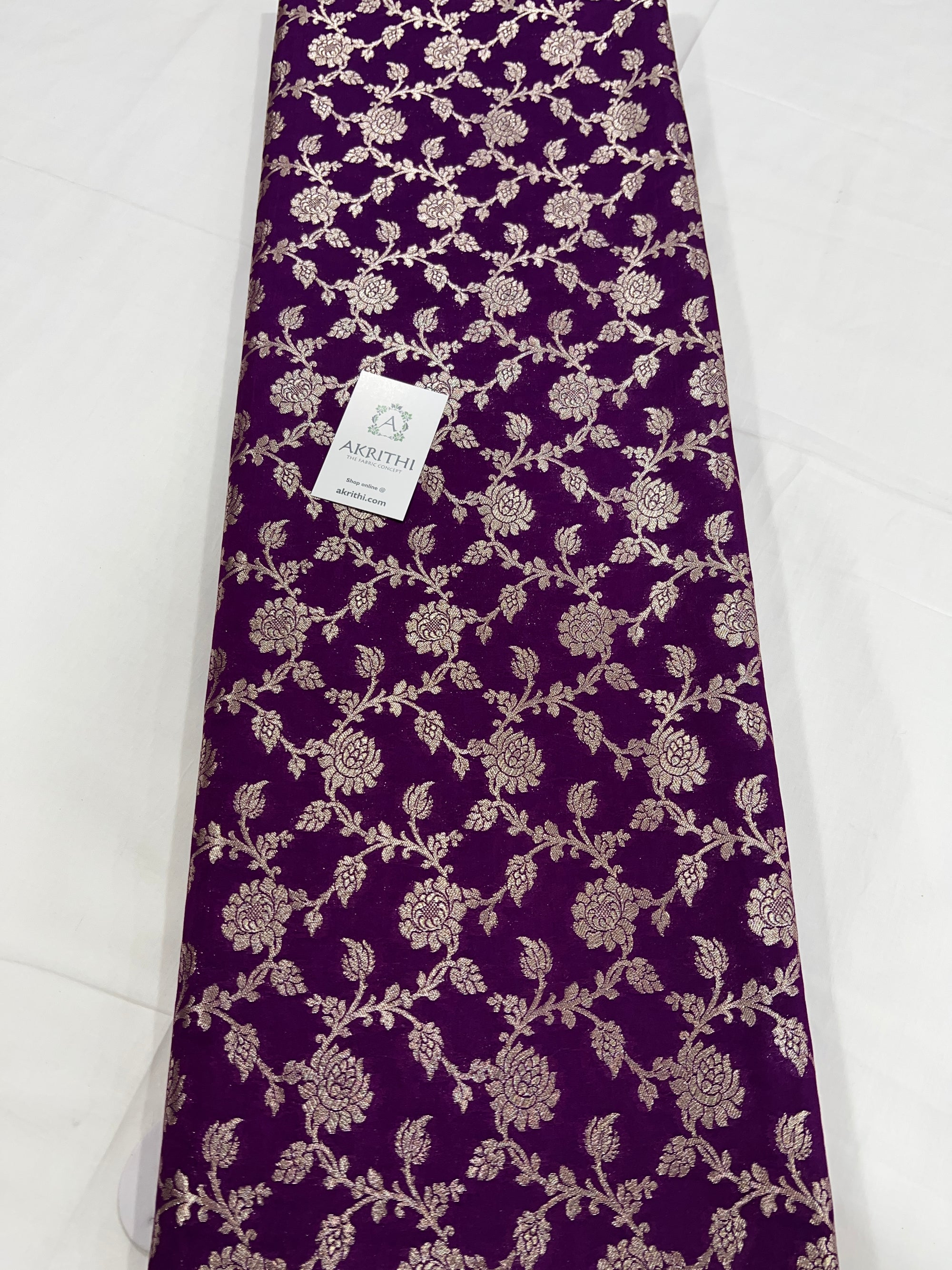 Pure Banarasi brocade fabric