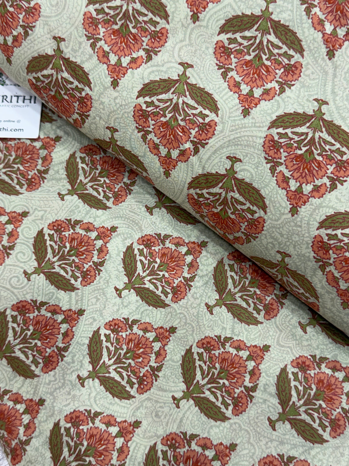 Printed pure cotton fabric