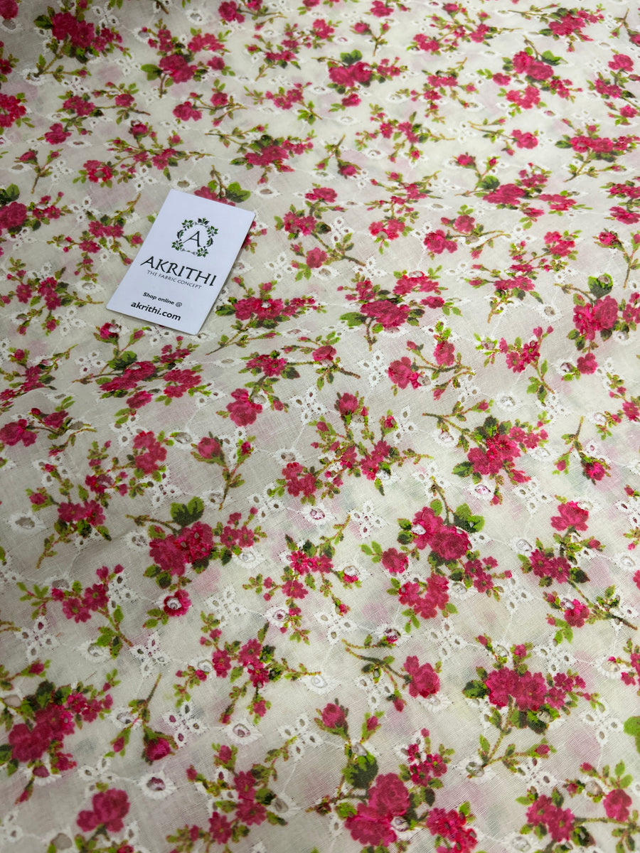 Printed Hakoba cotton fabric
