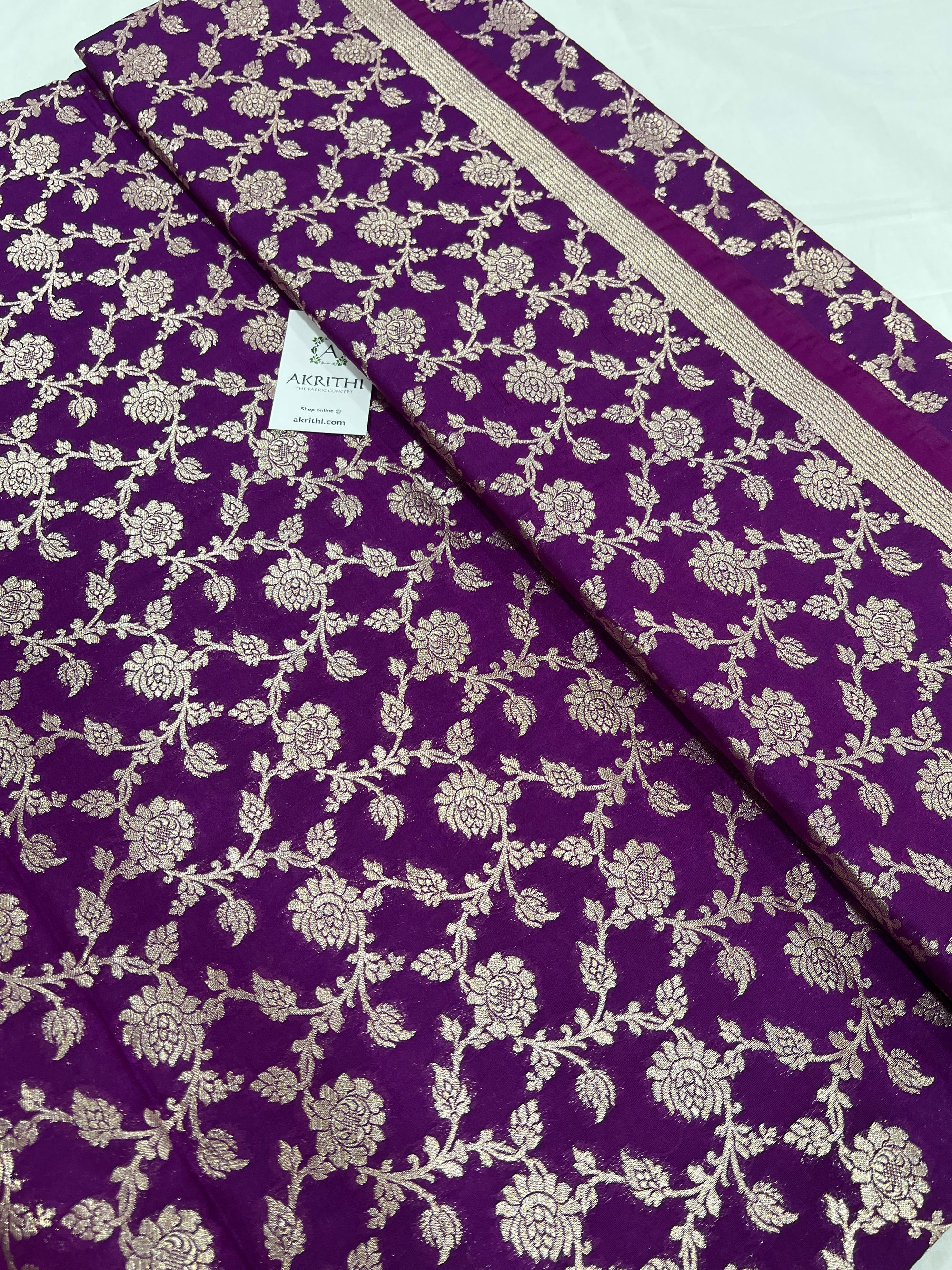 Pure Banarasi brocade fabric