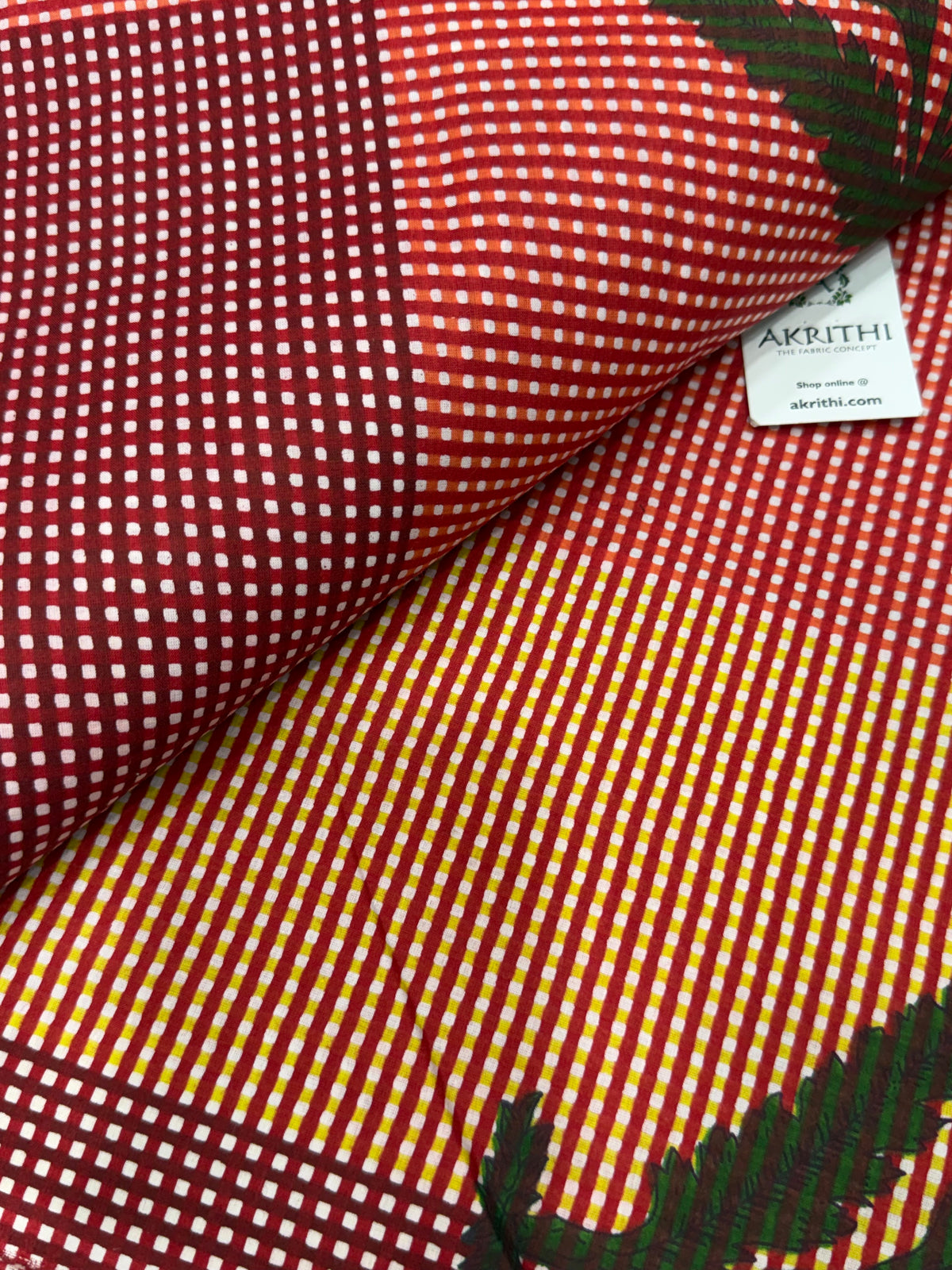Printed pure cotton fabric