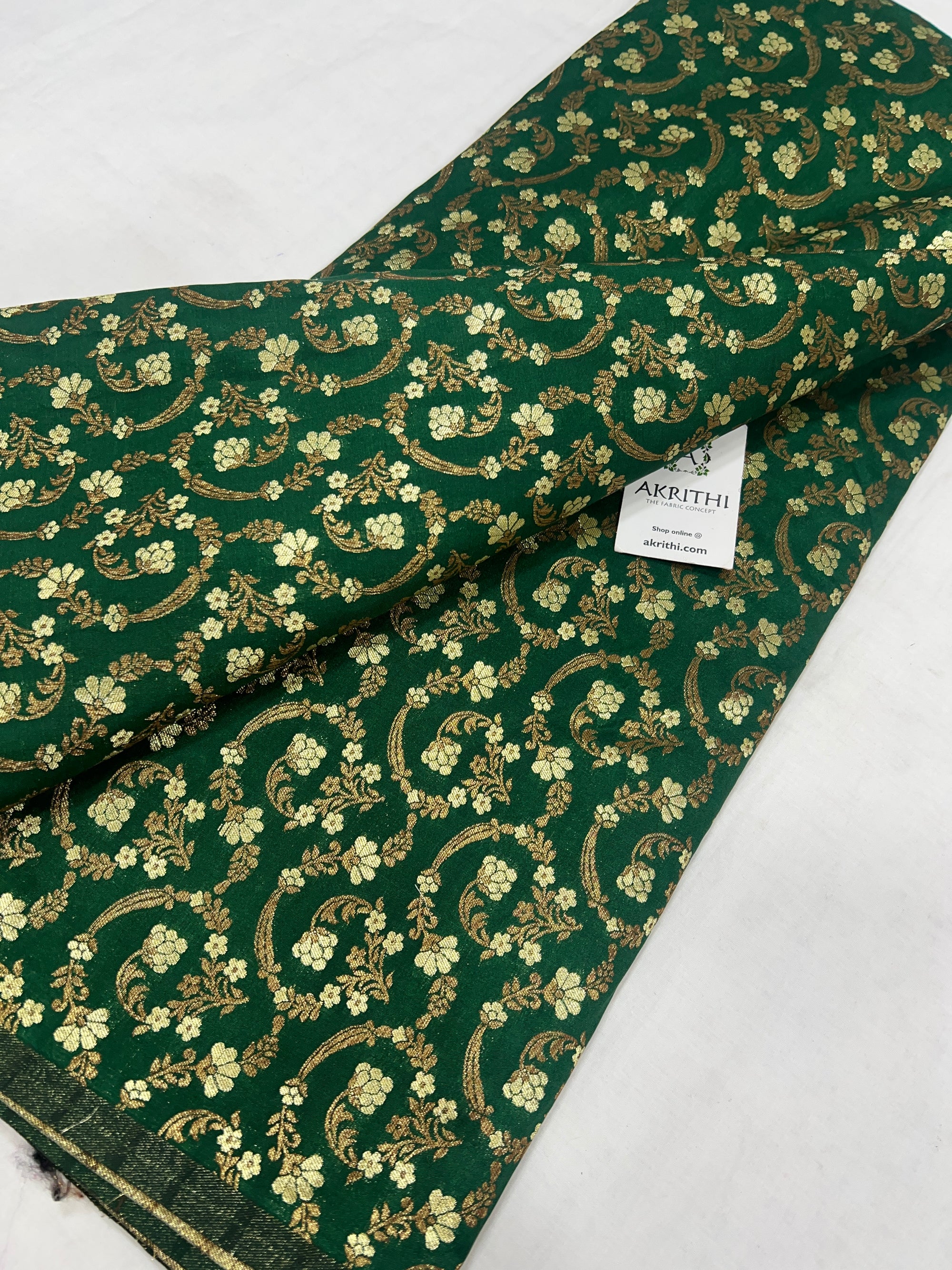 Pure Banarasi brocade fabric