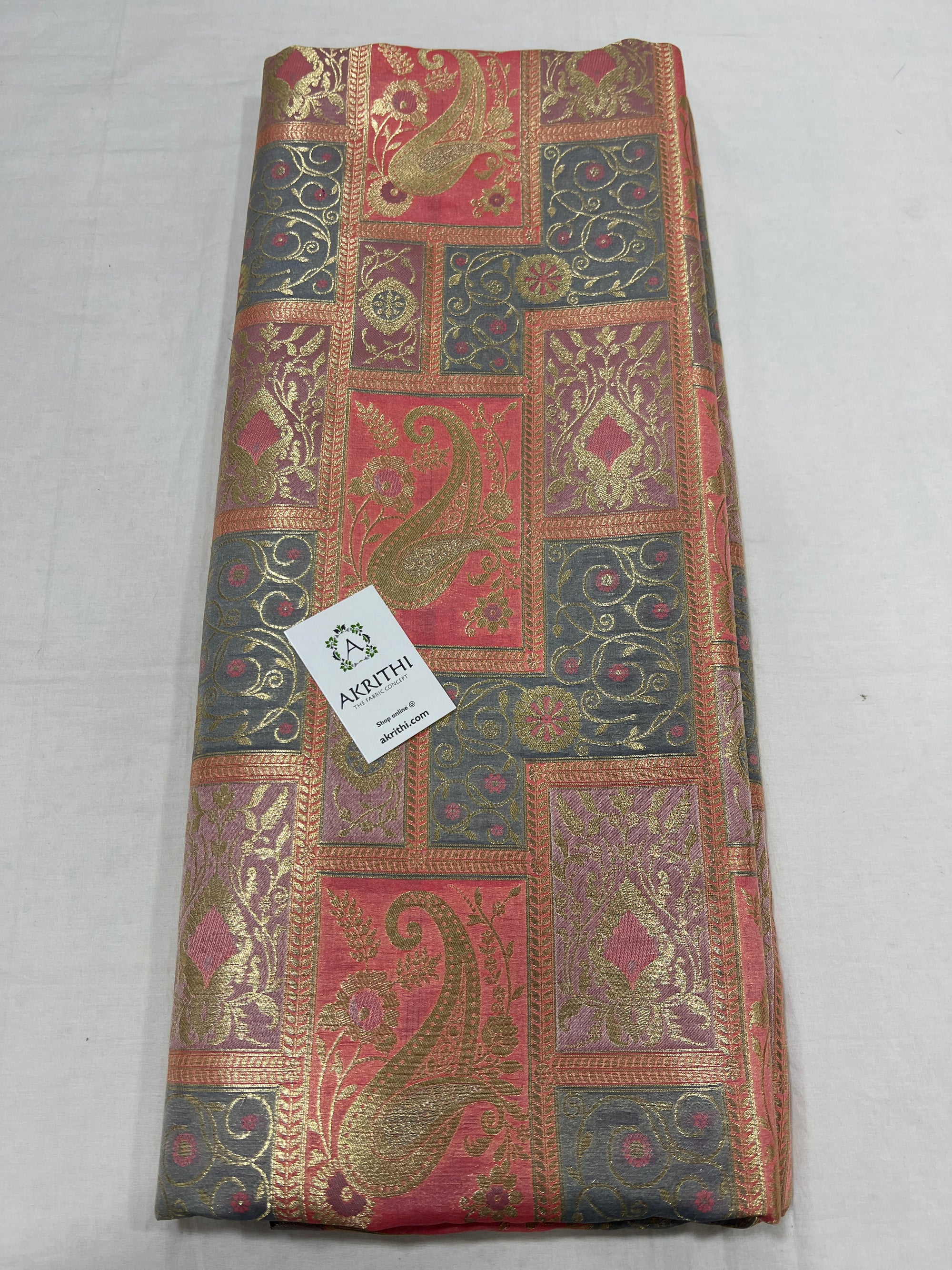 Pure Banarasi brocade fabric