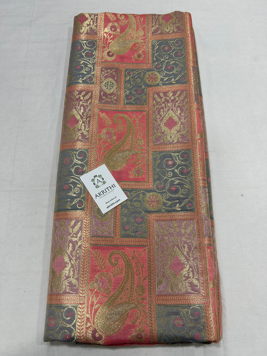 Pure Banarasi brocade fabric