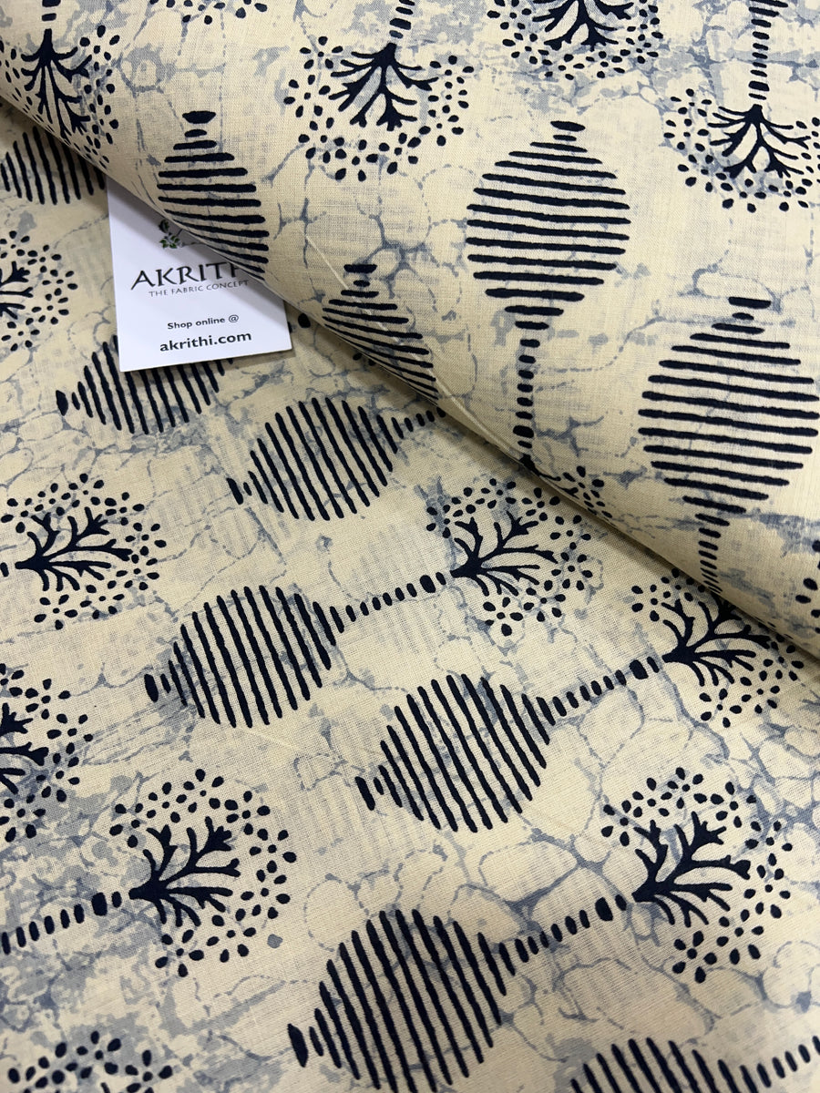 Printed pure cotton fabric