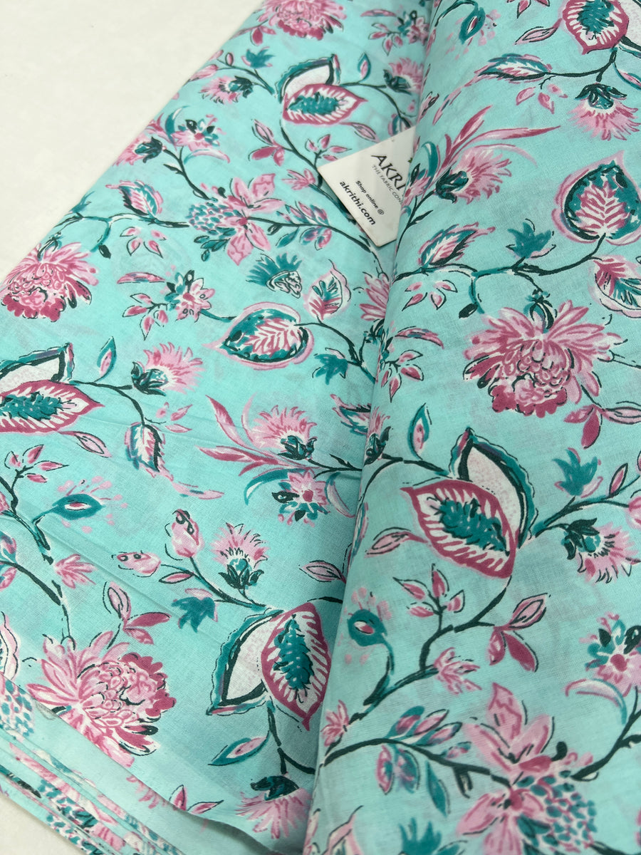 Printed pure cotton fabric