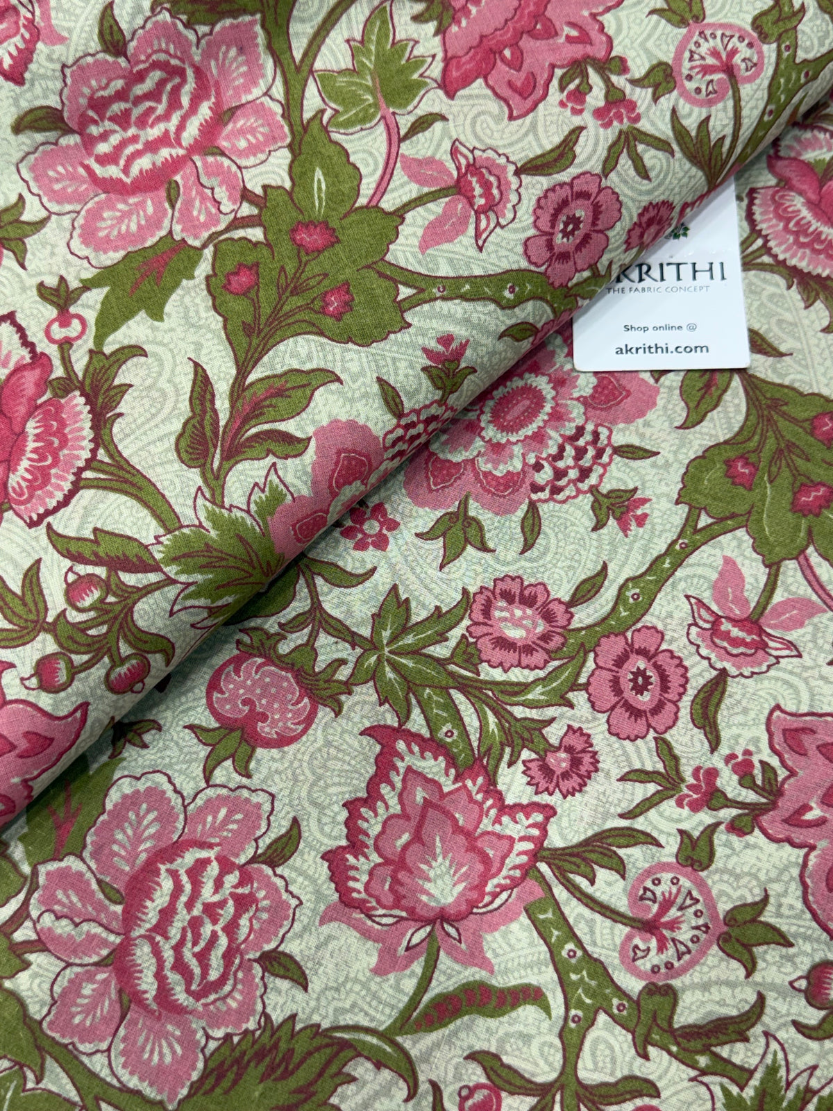 Printed pure cotton fabric